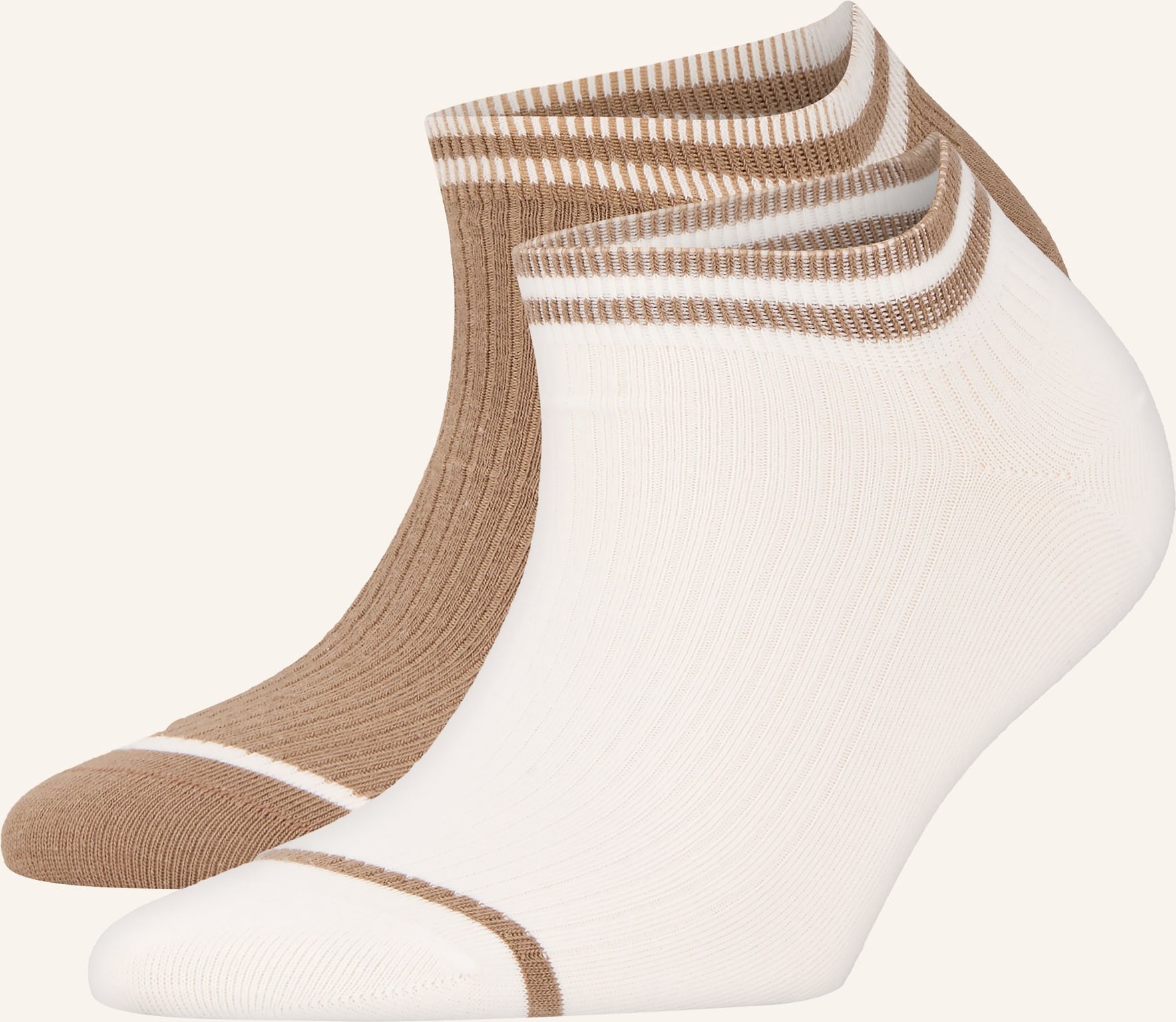 Reiss 2er-Pack Sneakersocken Calla beige
