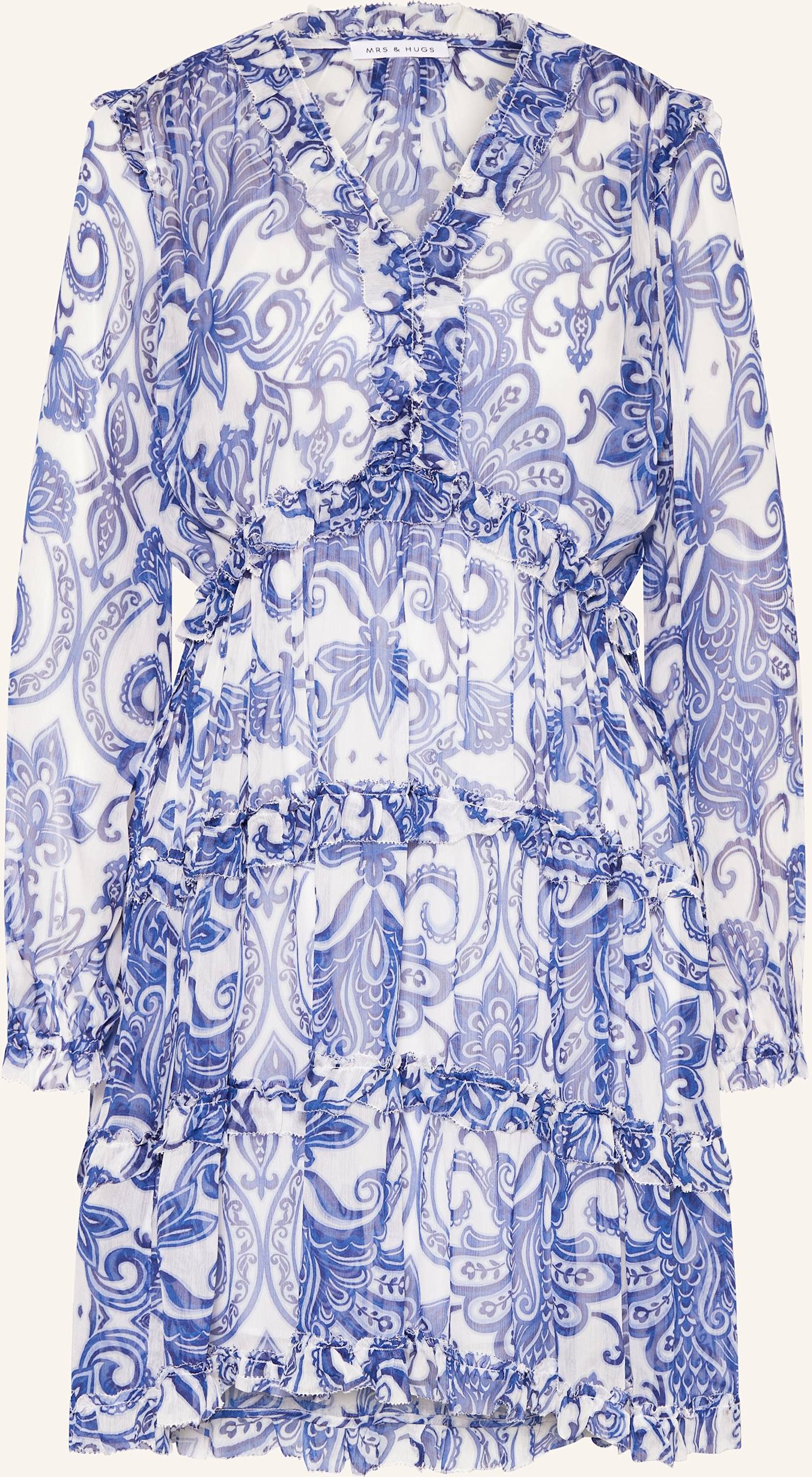 Mrs & Hugs Kleid Mit Volants blau