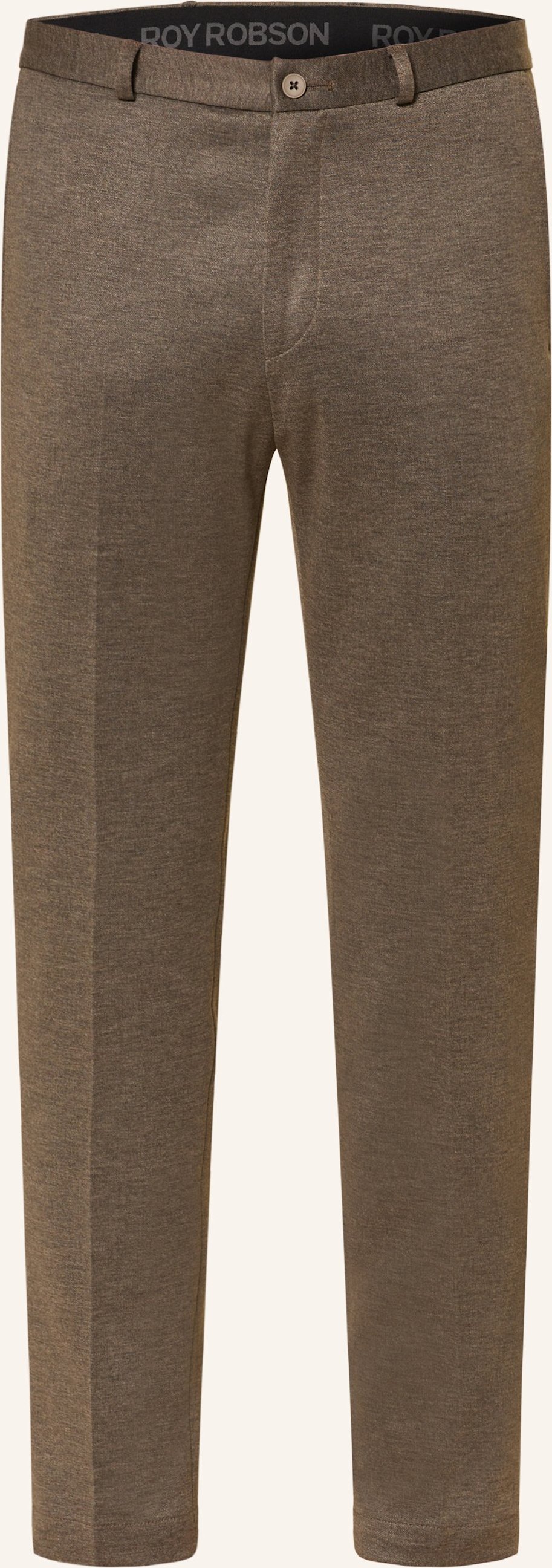 Roy Robson Anzughose Slim Fit braun