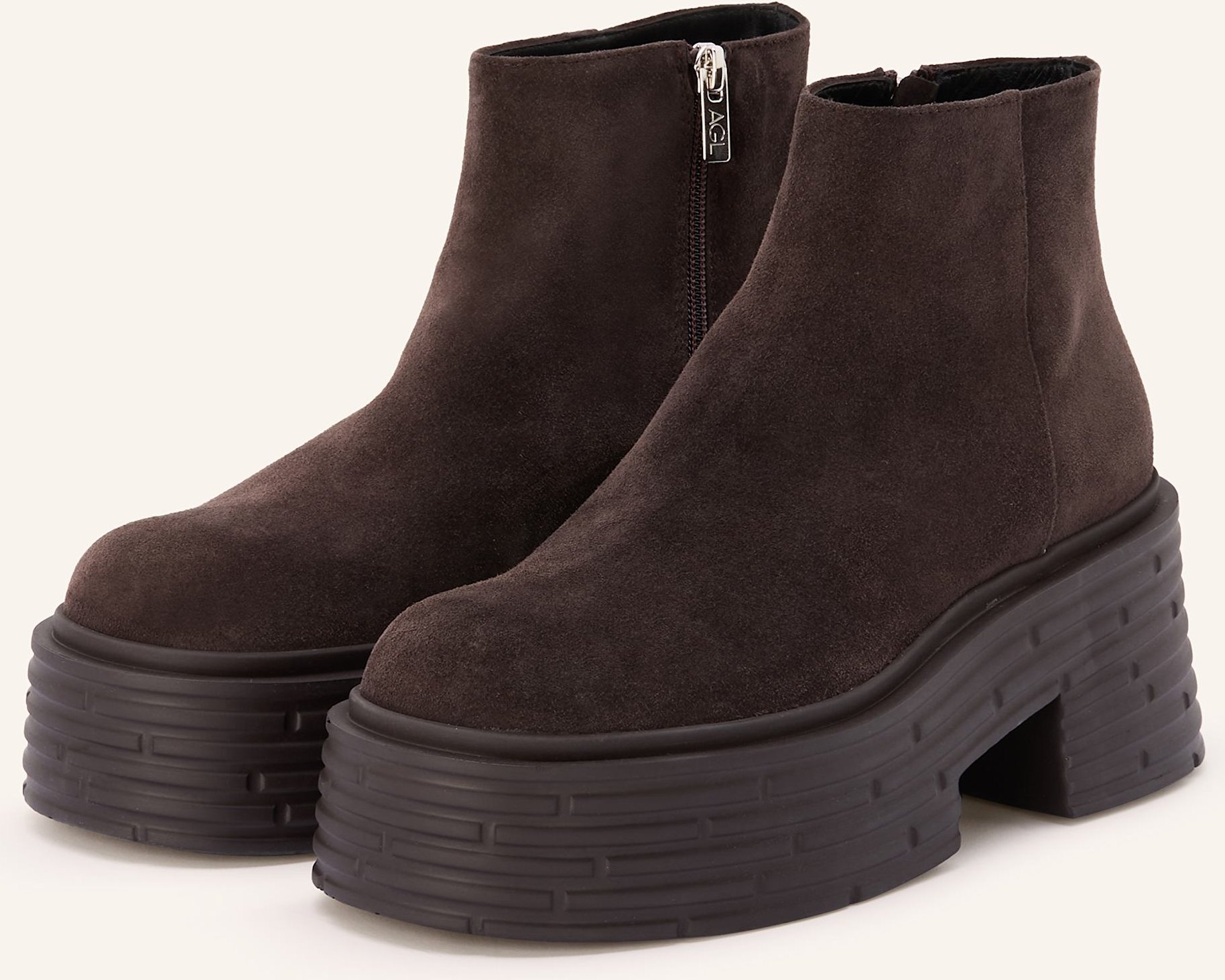 Agl Plateau-Stiefeletten Lignes braun