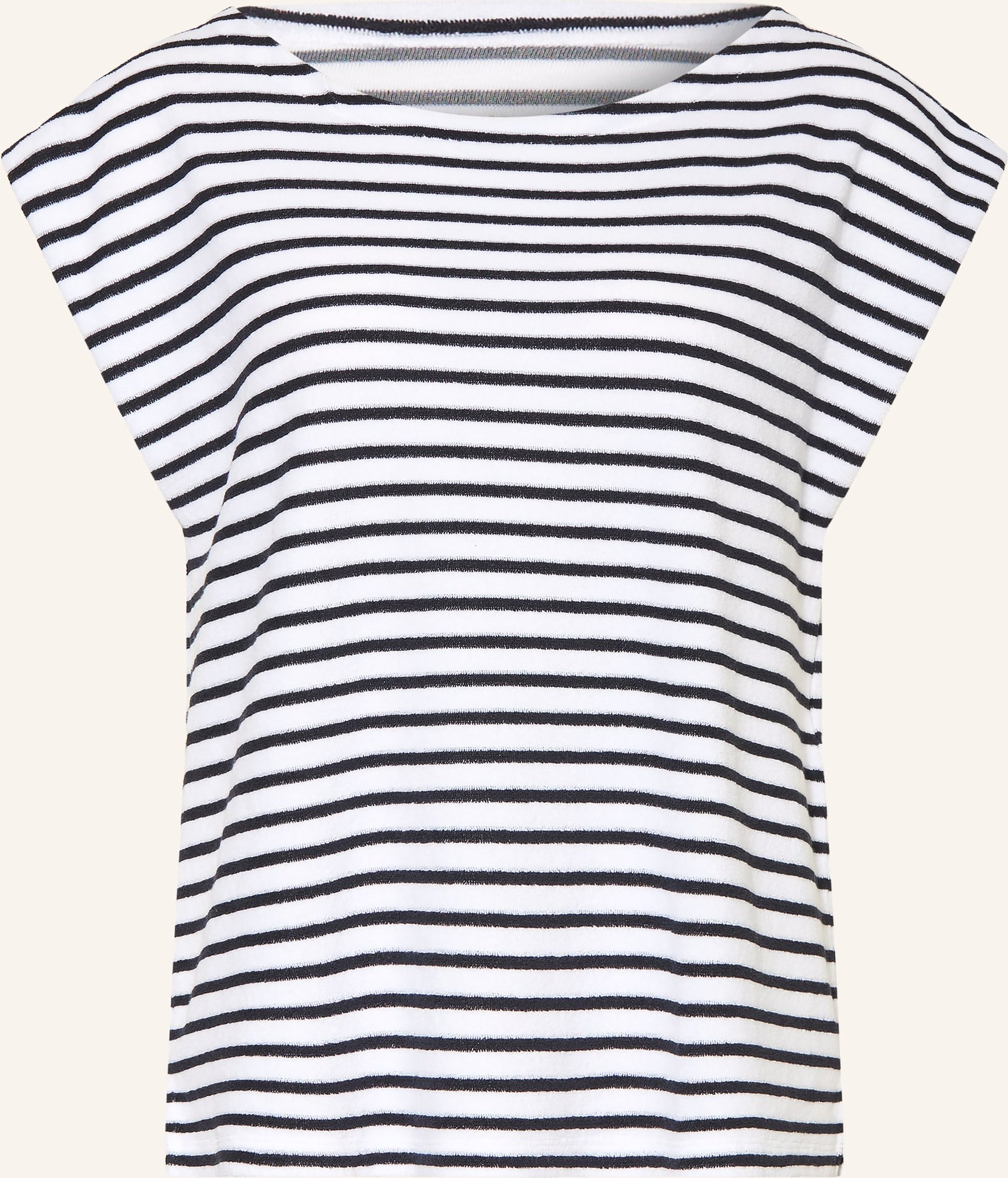 Juvia T-Shirt Kimberly Aus Frottee blau