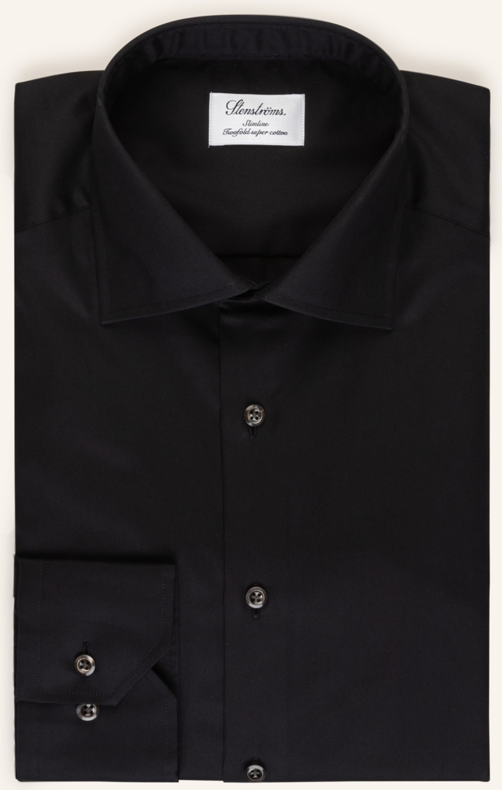 Stenströms Hemd Slimline schwarz