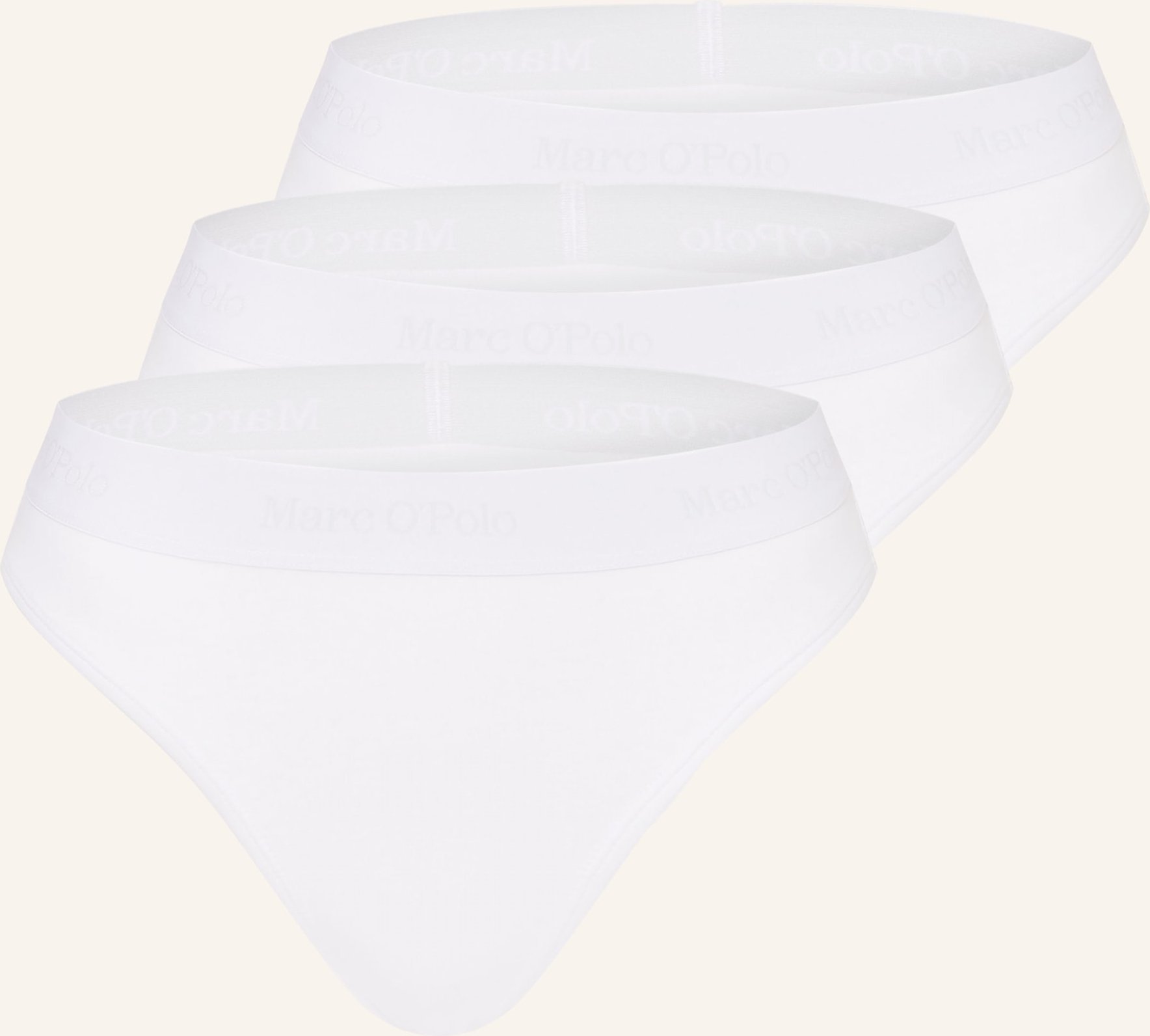 Marc O'polo 3er-Pack Slips weiss