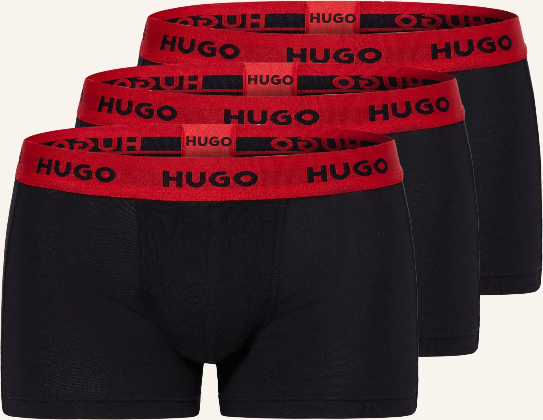 Thumbnail - Hugo 3er-Pack Boxershorts schwarz