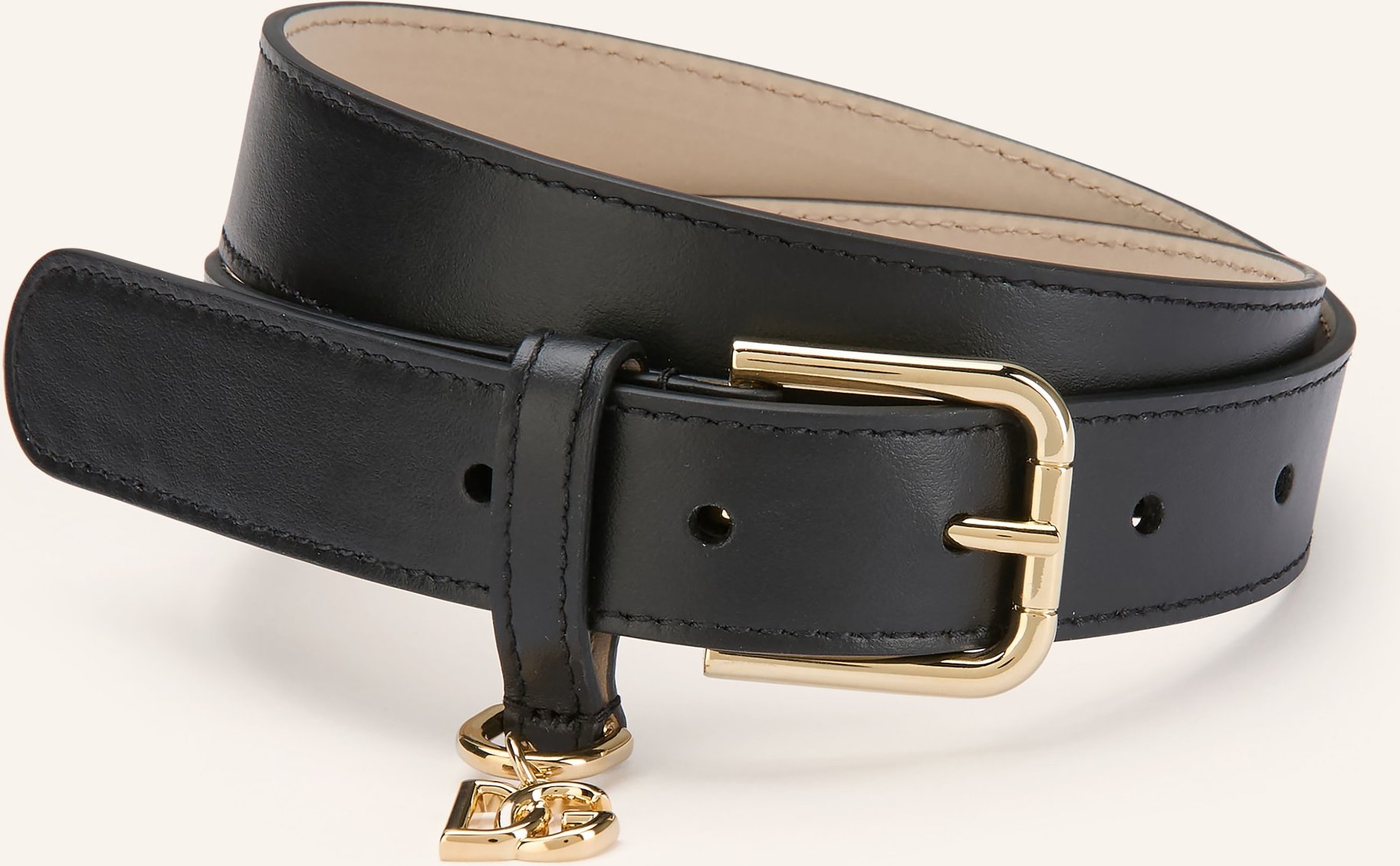 Dolce & Gabbana Ledergürtel schwarz