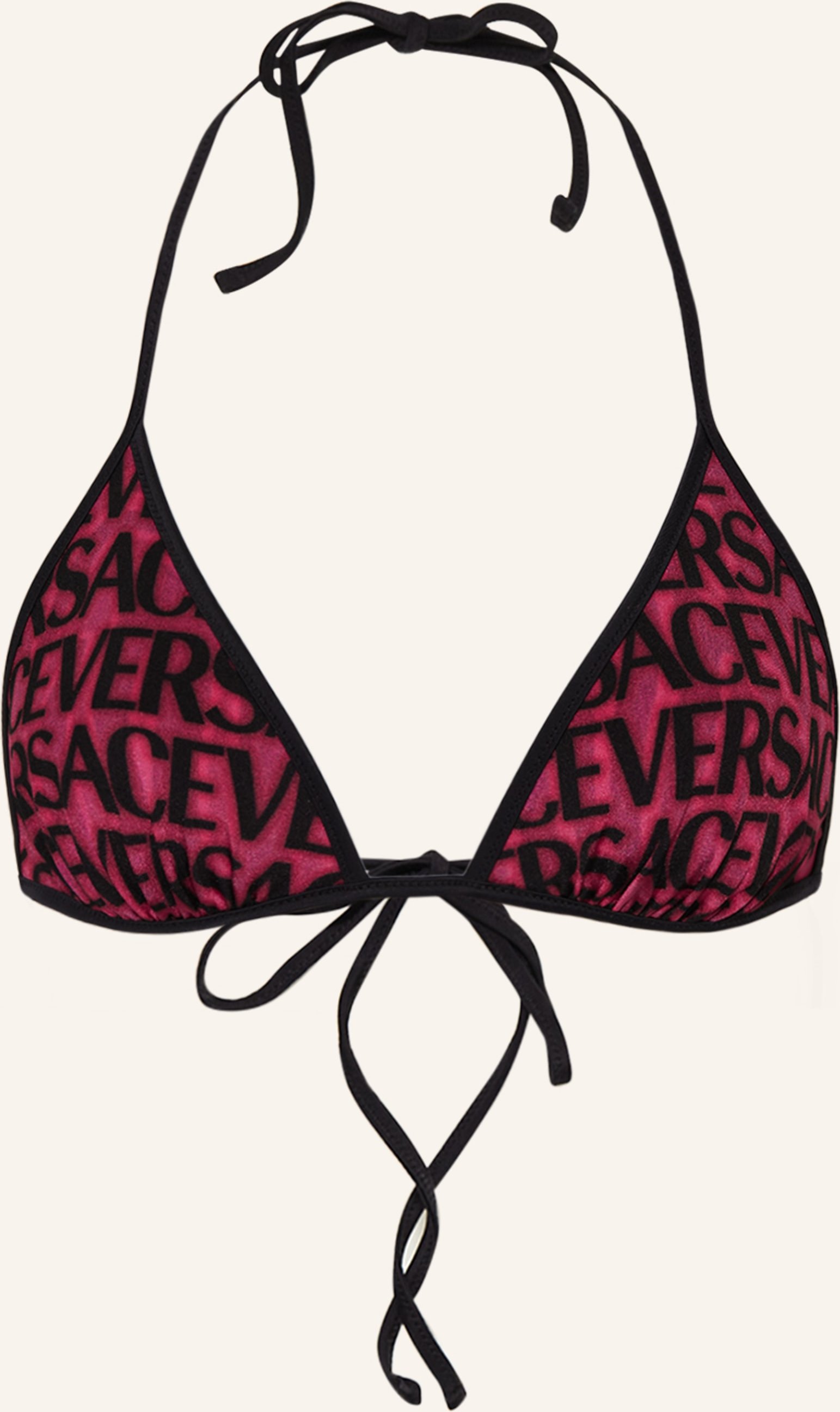 Versace Triangel-Bikini-Top Zum Wenden pink