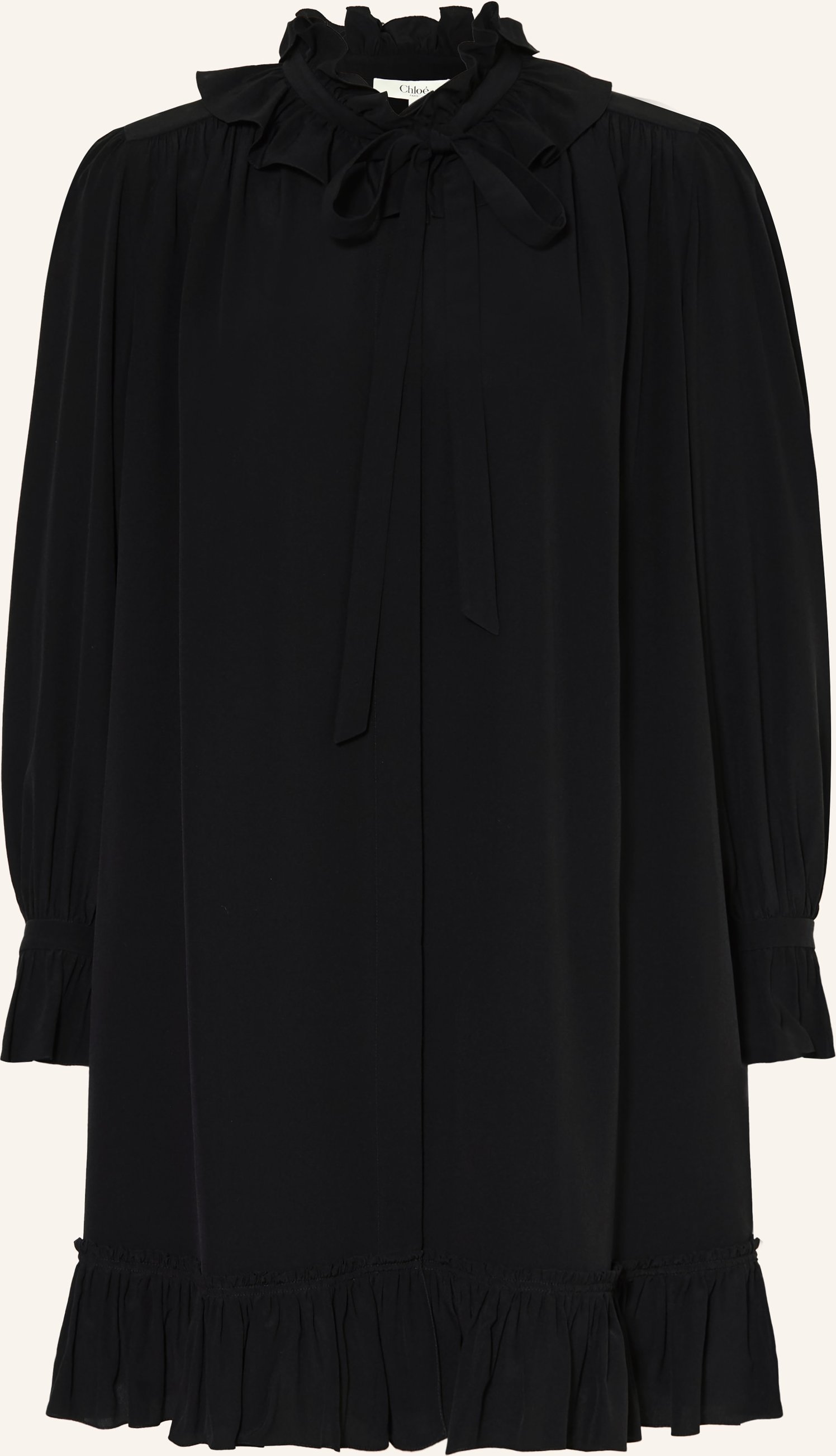 Chloé Cocktailkleid Aus Seide schwarz