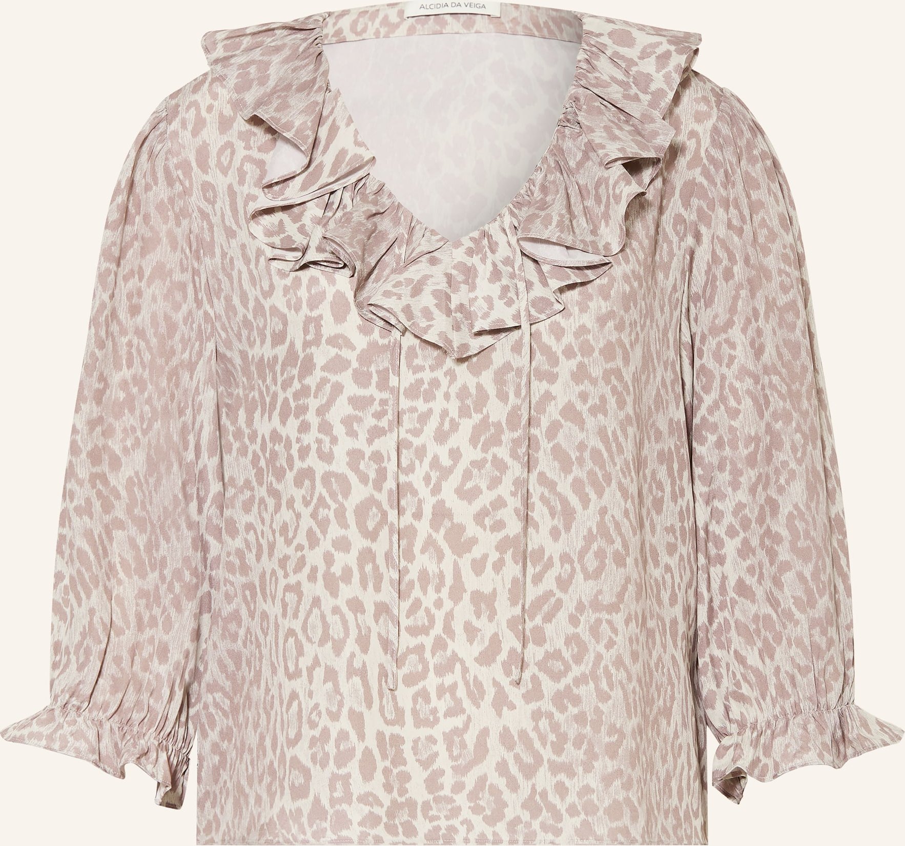 Alcidia Da Veiga Blusenshirt Mit Seide Und 3/4-Arm beige