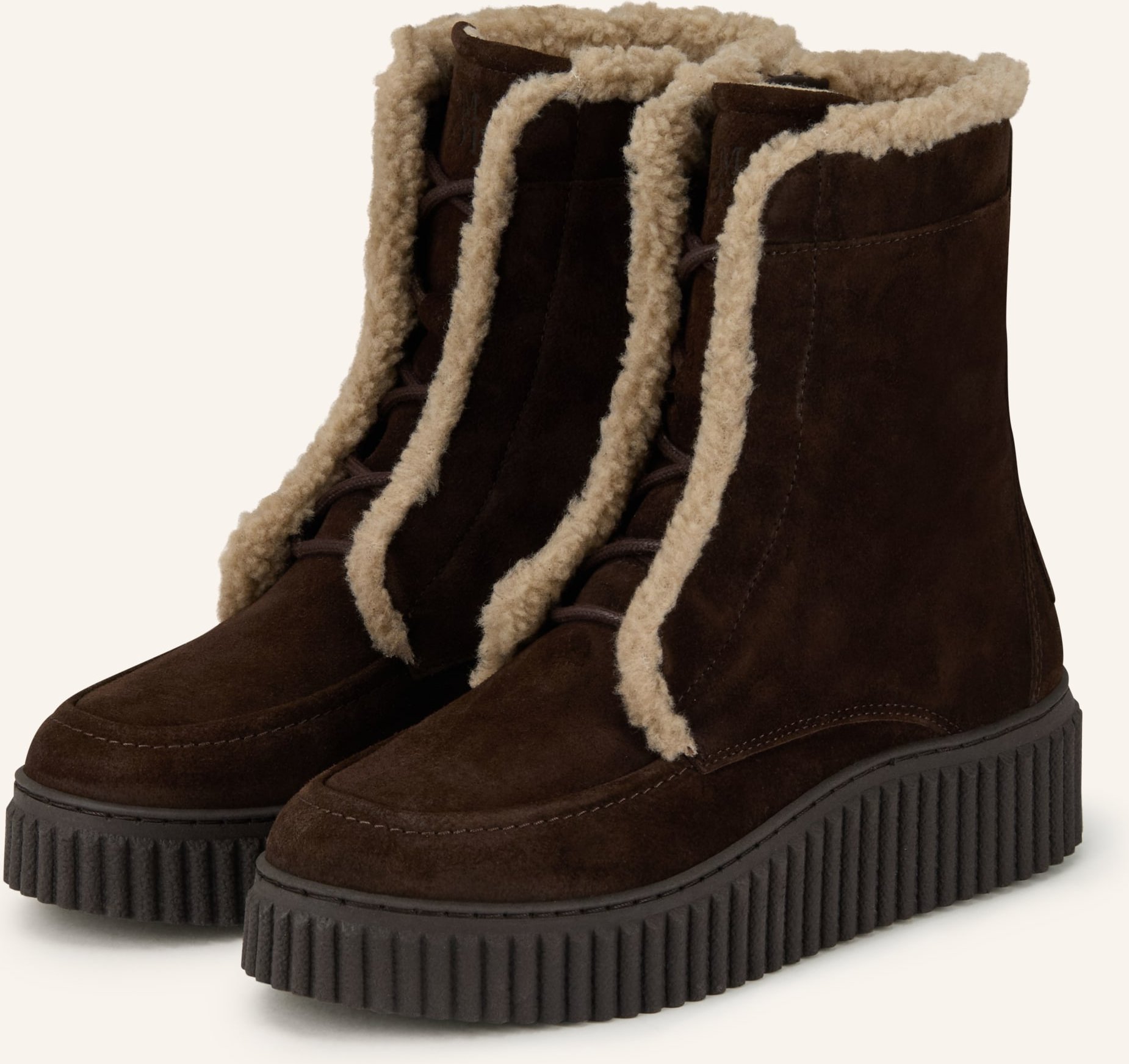 Marc O'polo Plateau-Boots braun