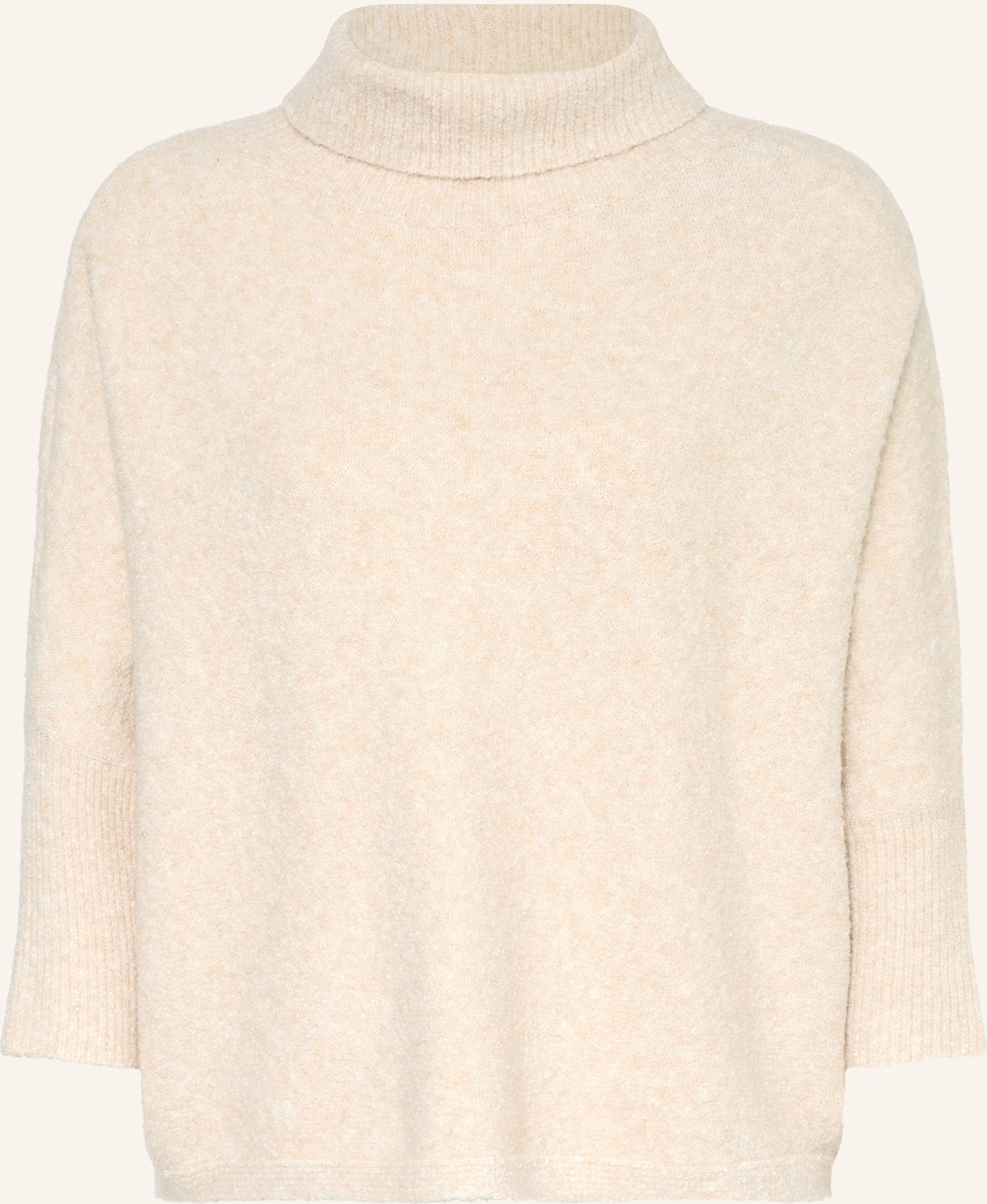 Someday Rollkragenpullover Tiola Aus Bouclé beige