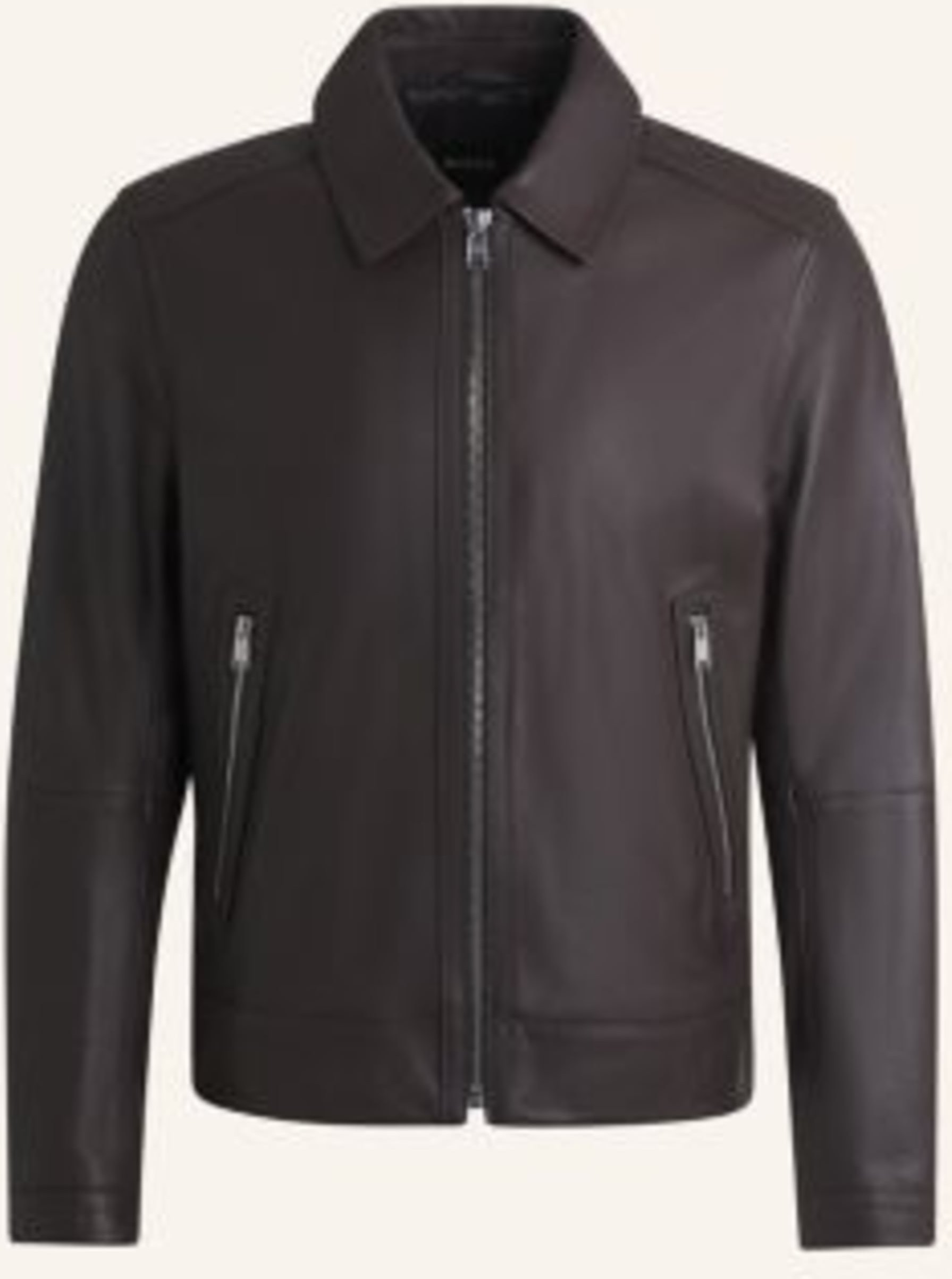 Boss Lederjacke mapson4 braun