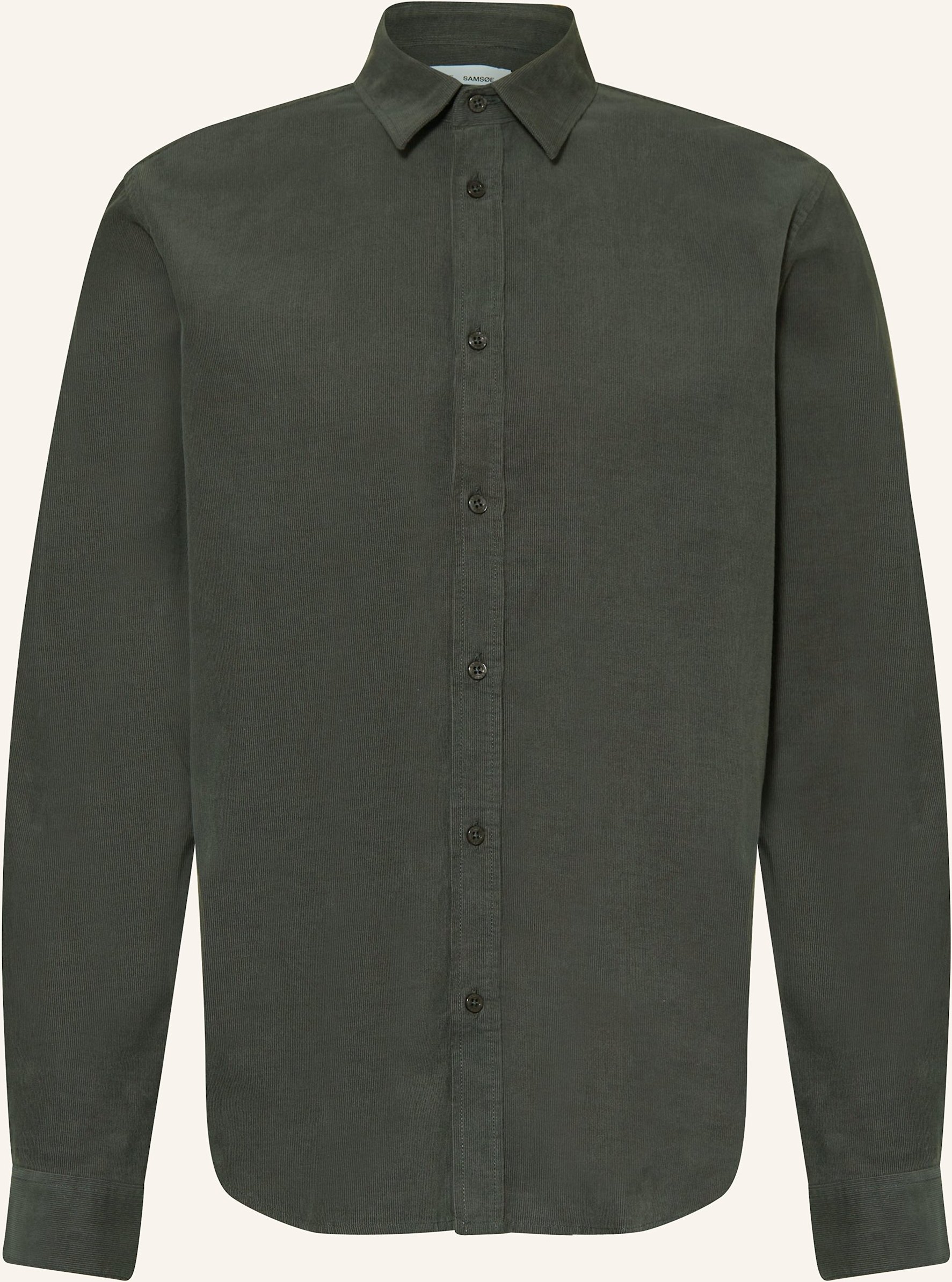 Samsøe Samsøe Cordhemd Saliam Comfort Fit gruen