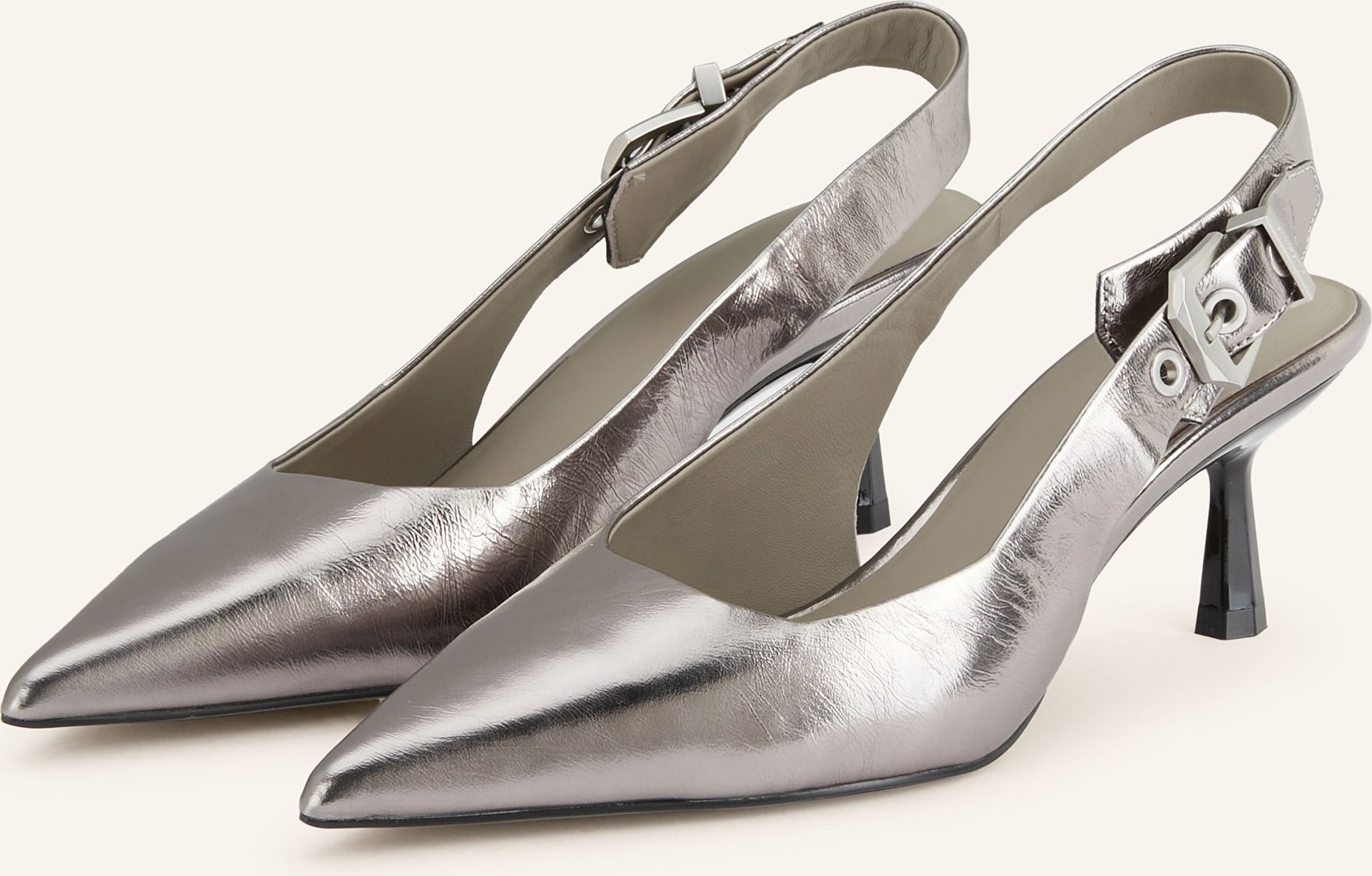 Thumbnail - Allsaints Slingpumps Idiya silber