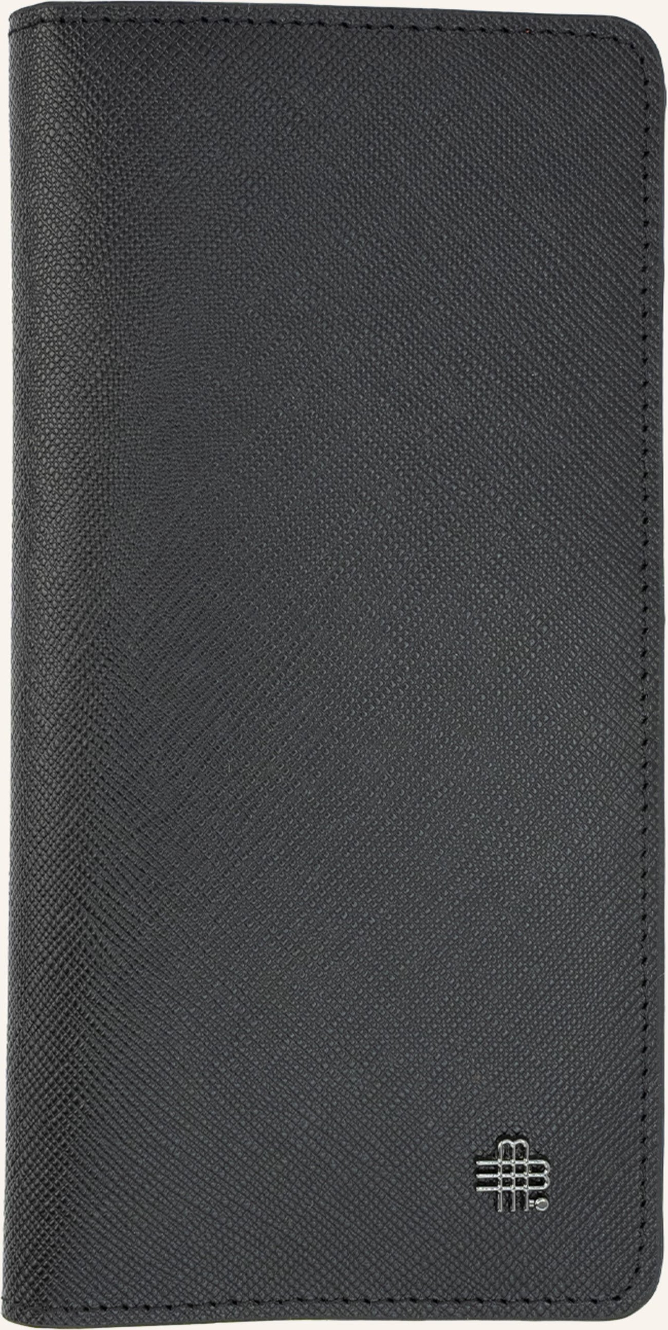 Gebauer & Gebauer Saffiano-Geldbörse schwarz