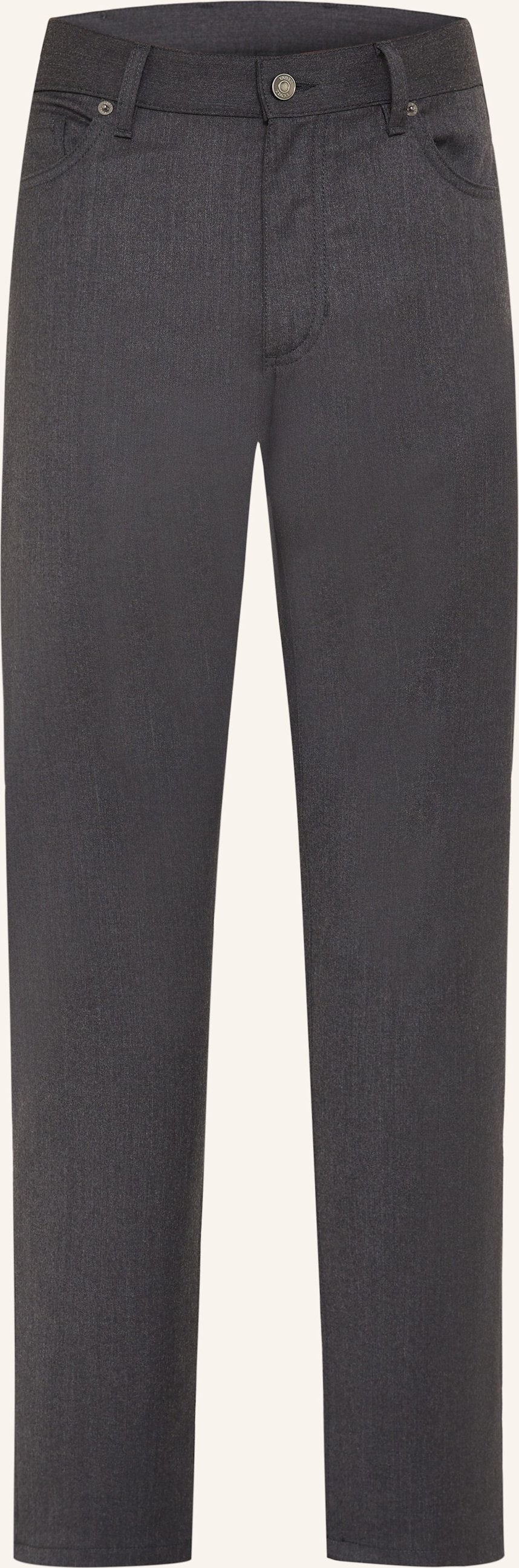 Zegna Hose Slim Fit grau