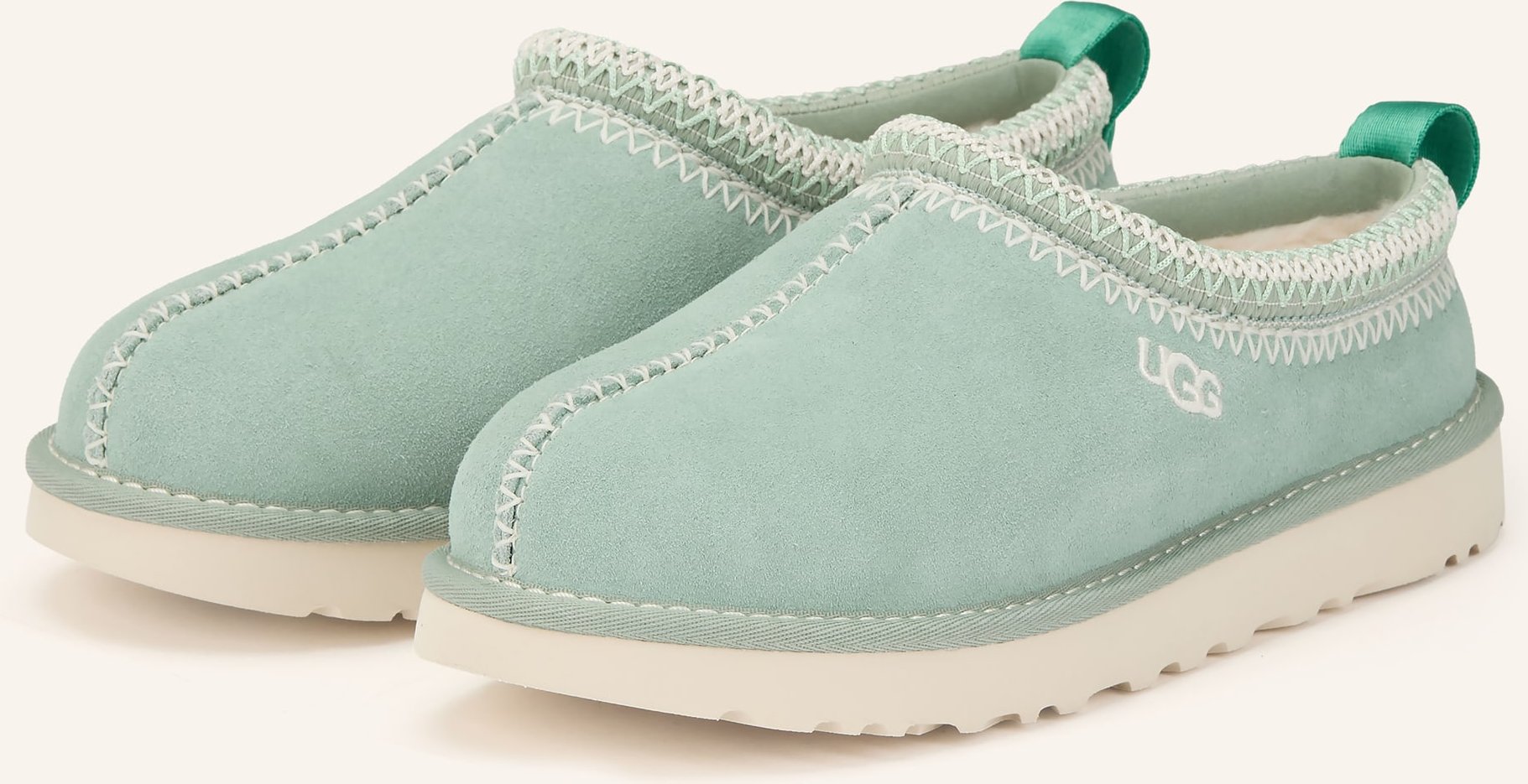 Ugg Pantoletten Tasman Meadow Accent gruen