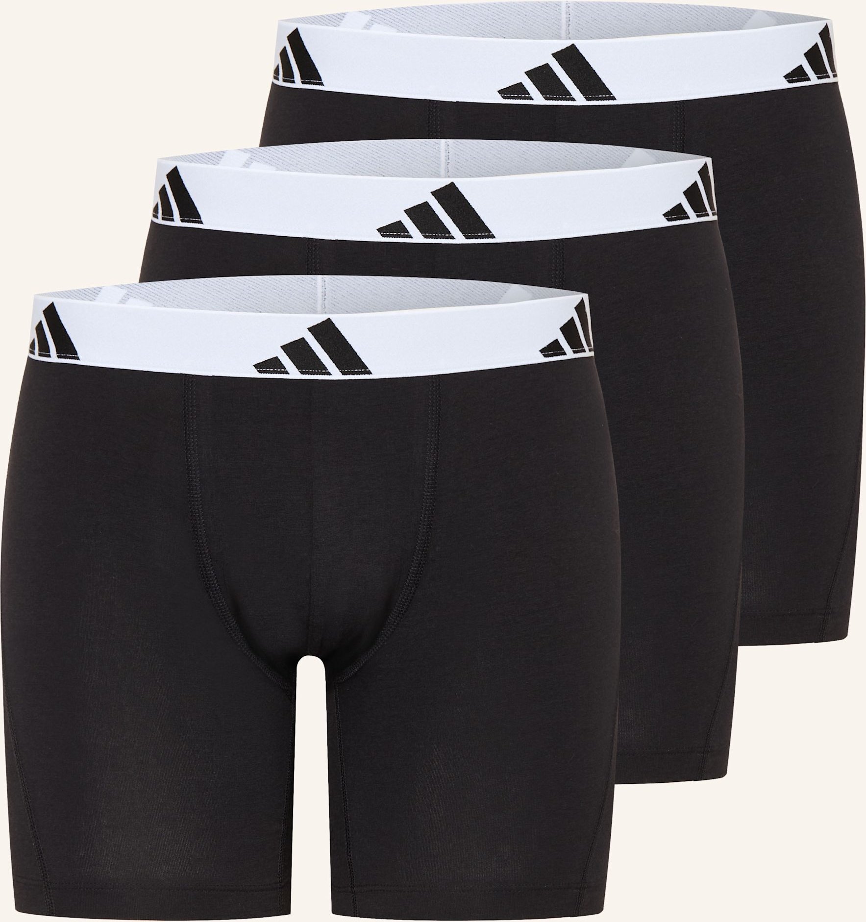 Thumbnail - Adidas 3er-Pack Boxershorts Active Flex Cotton schwarz