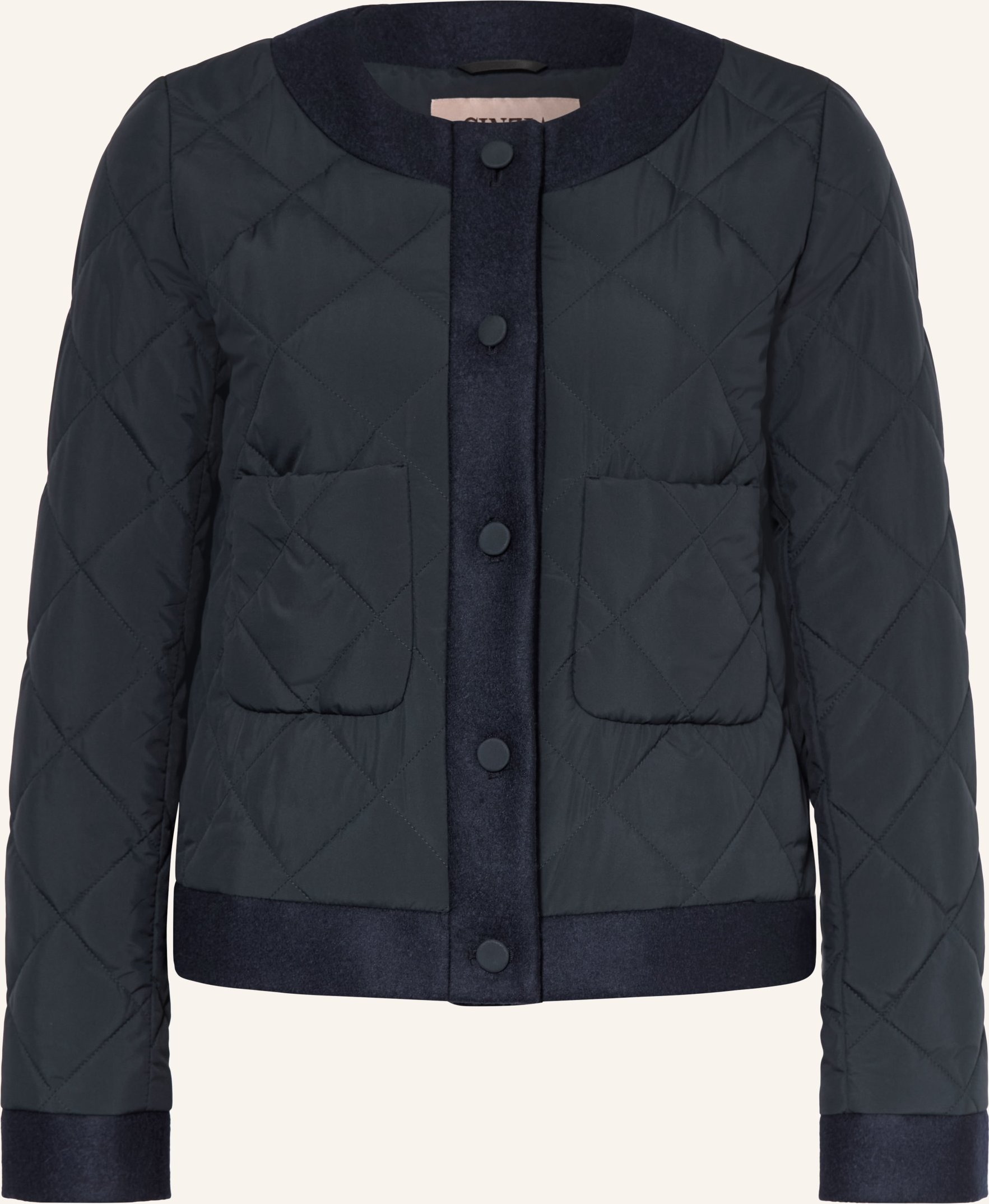 Cinzia Rocca Steppjacke Im Materialmix blau