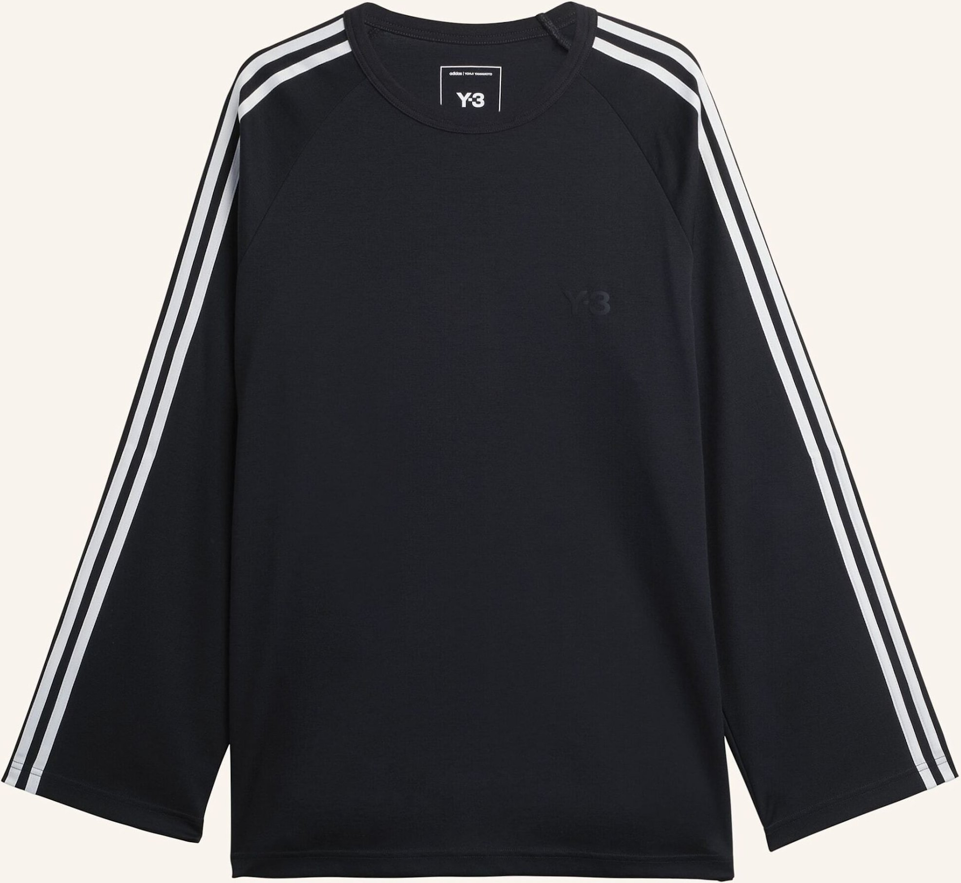 Y-3 Y-3 3-Streifen Longsleeve schwarz