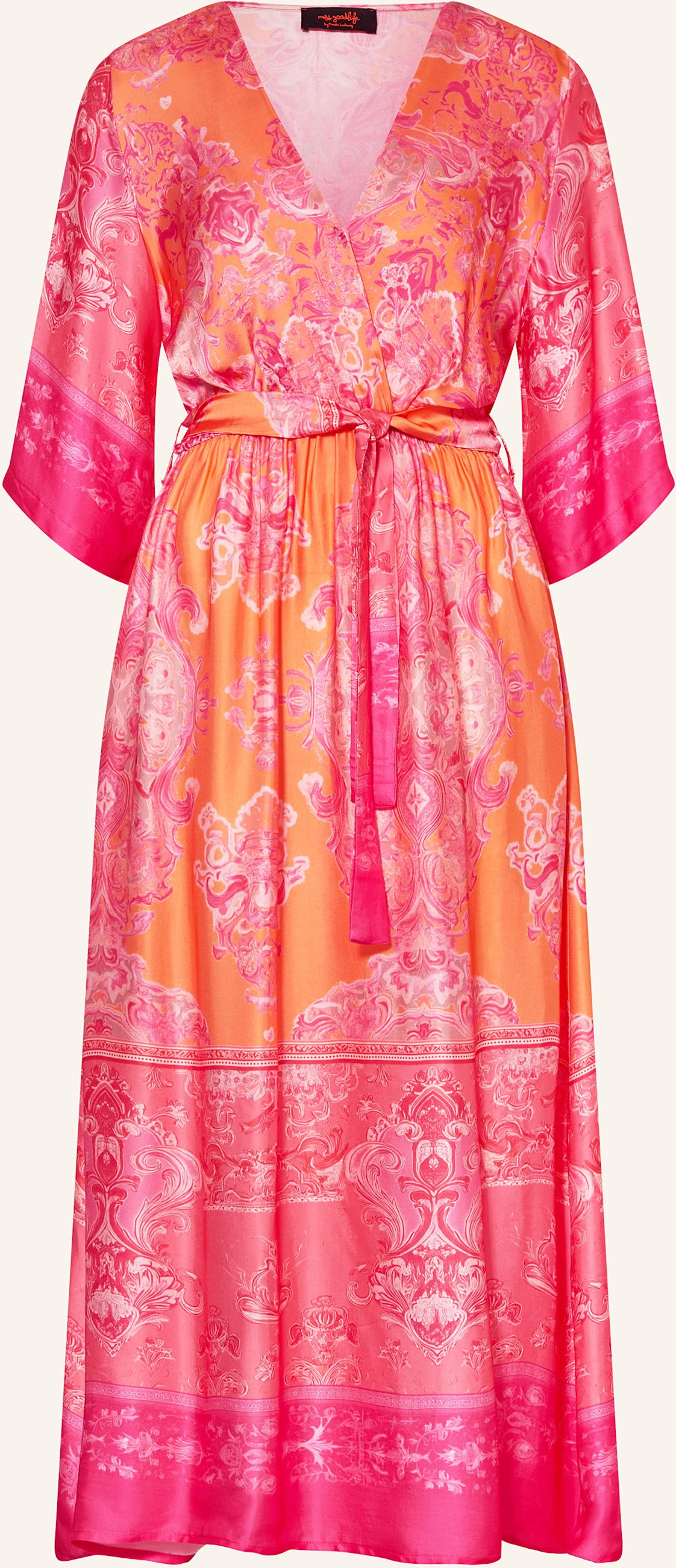 Miss Goodlife Kleid Summer Dream Mit 3/4-Arm orange