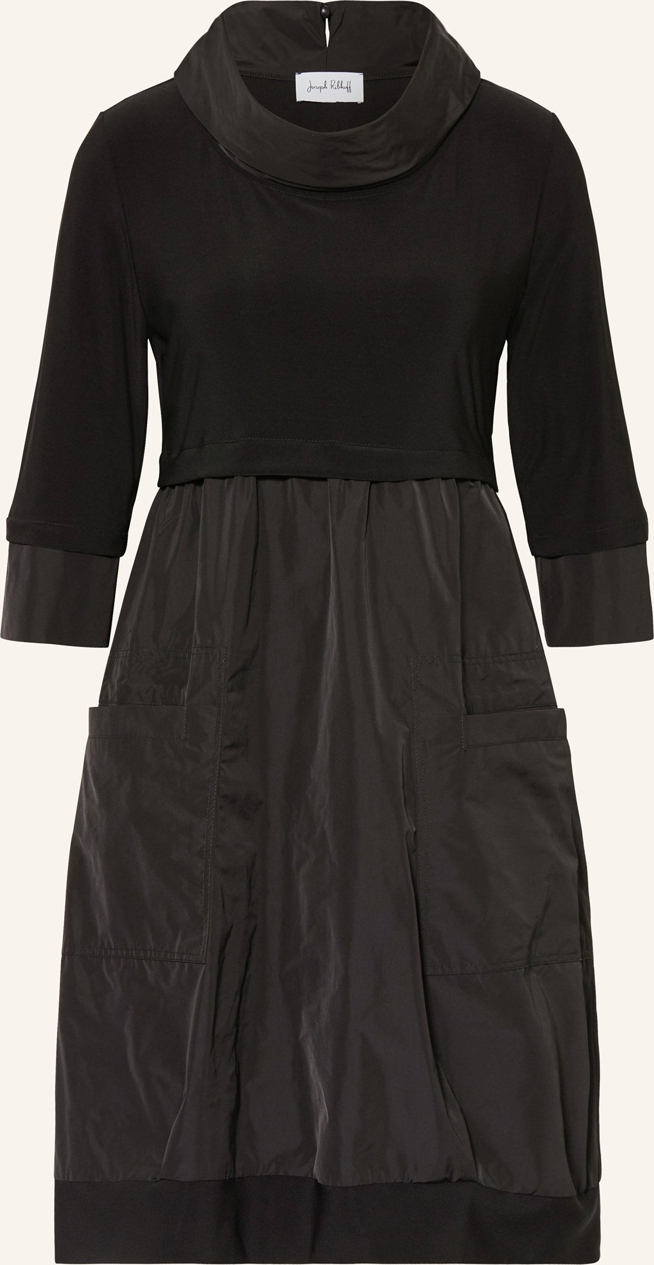 Joseph Ribkoff Kleid Mit 3/4-Arm Im Materialmix schwarz