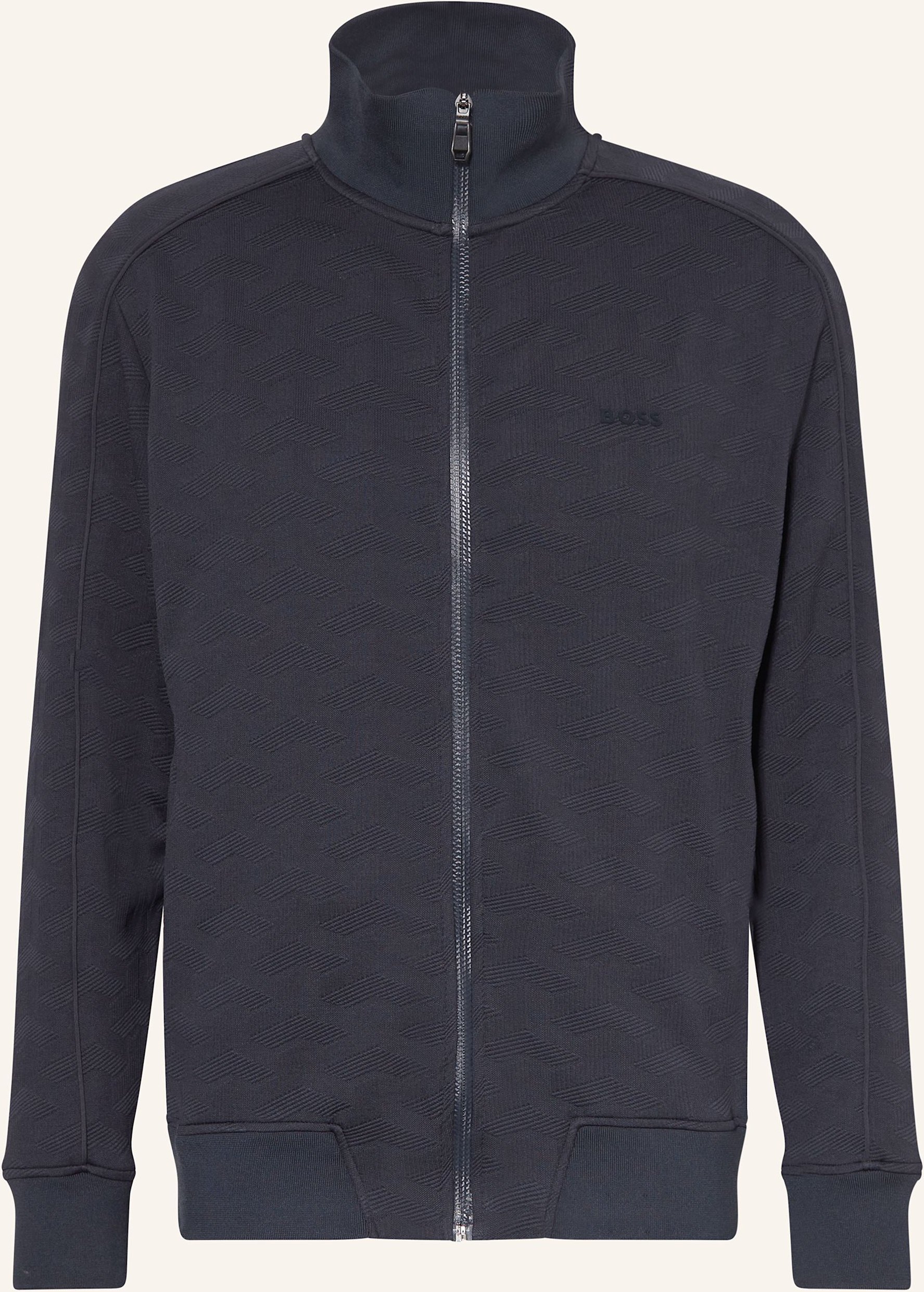 Boss Sweatjacke Mirror blau