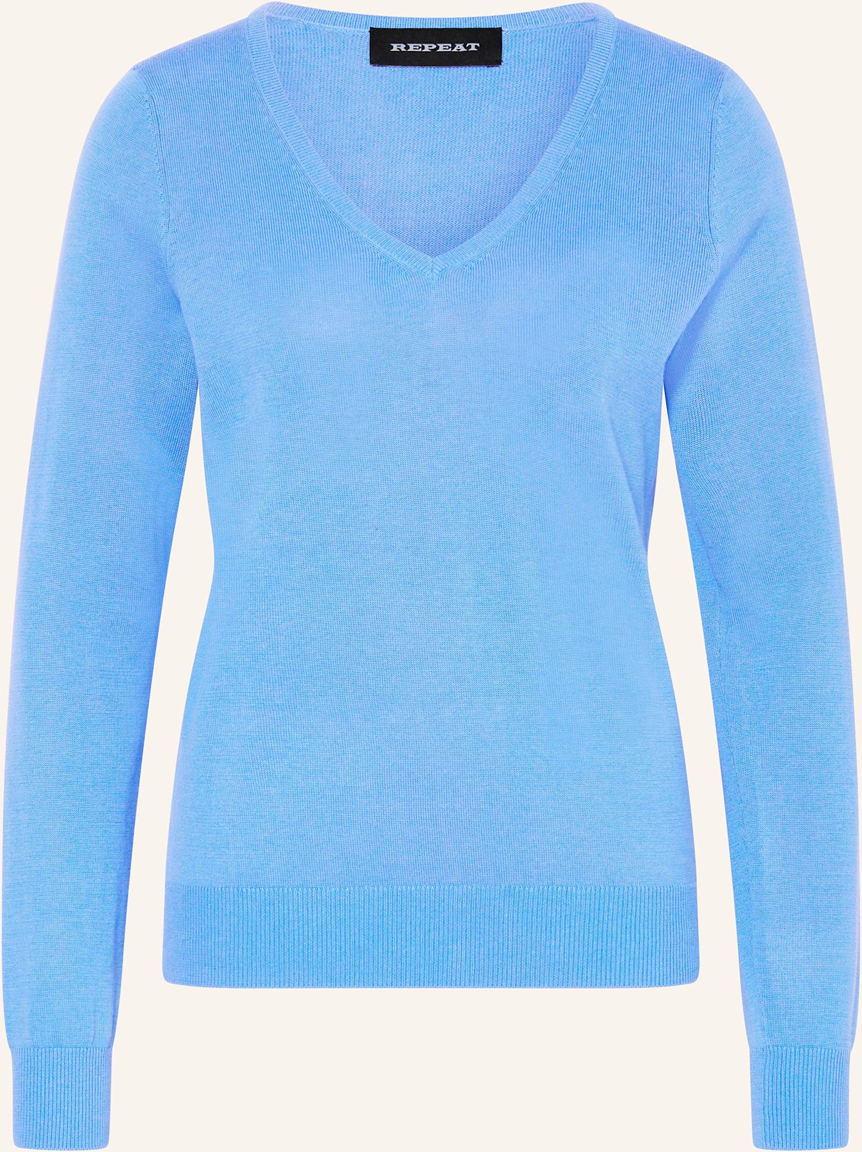 Repeat Pullover blau