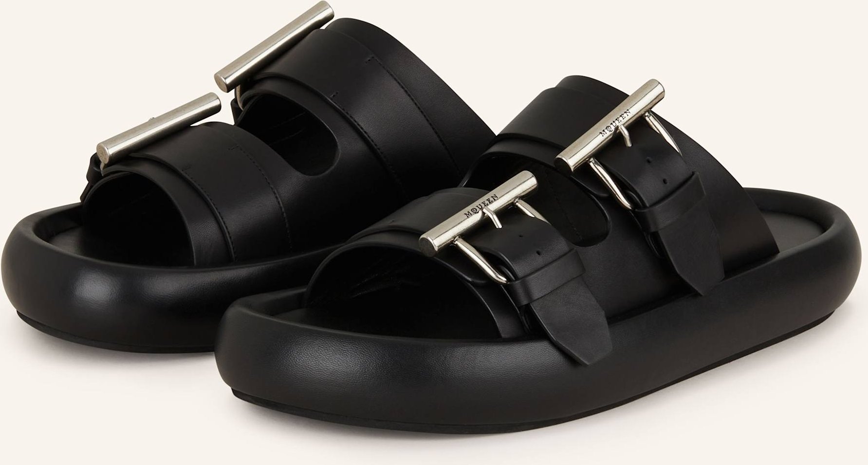 Mcqueen Pantoletten schwarz