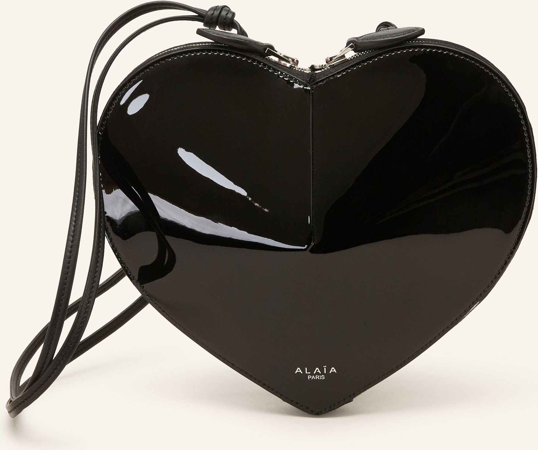 Thumbnail - Alaïa Umhängetasche Le Coeur schwarz