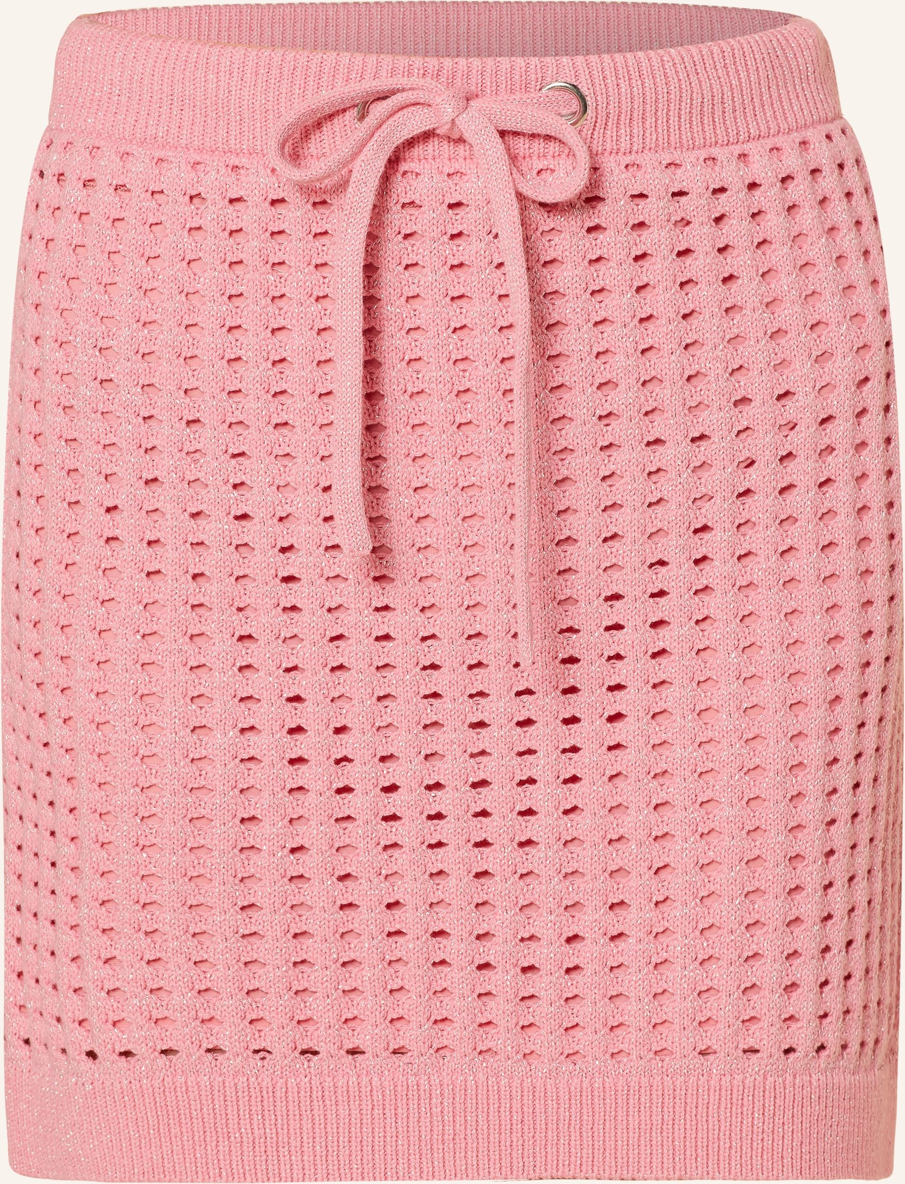 Mrs & Hugs Strickrock Mit Glitzergarn pink