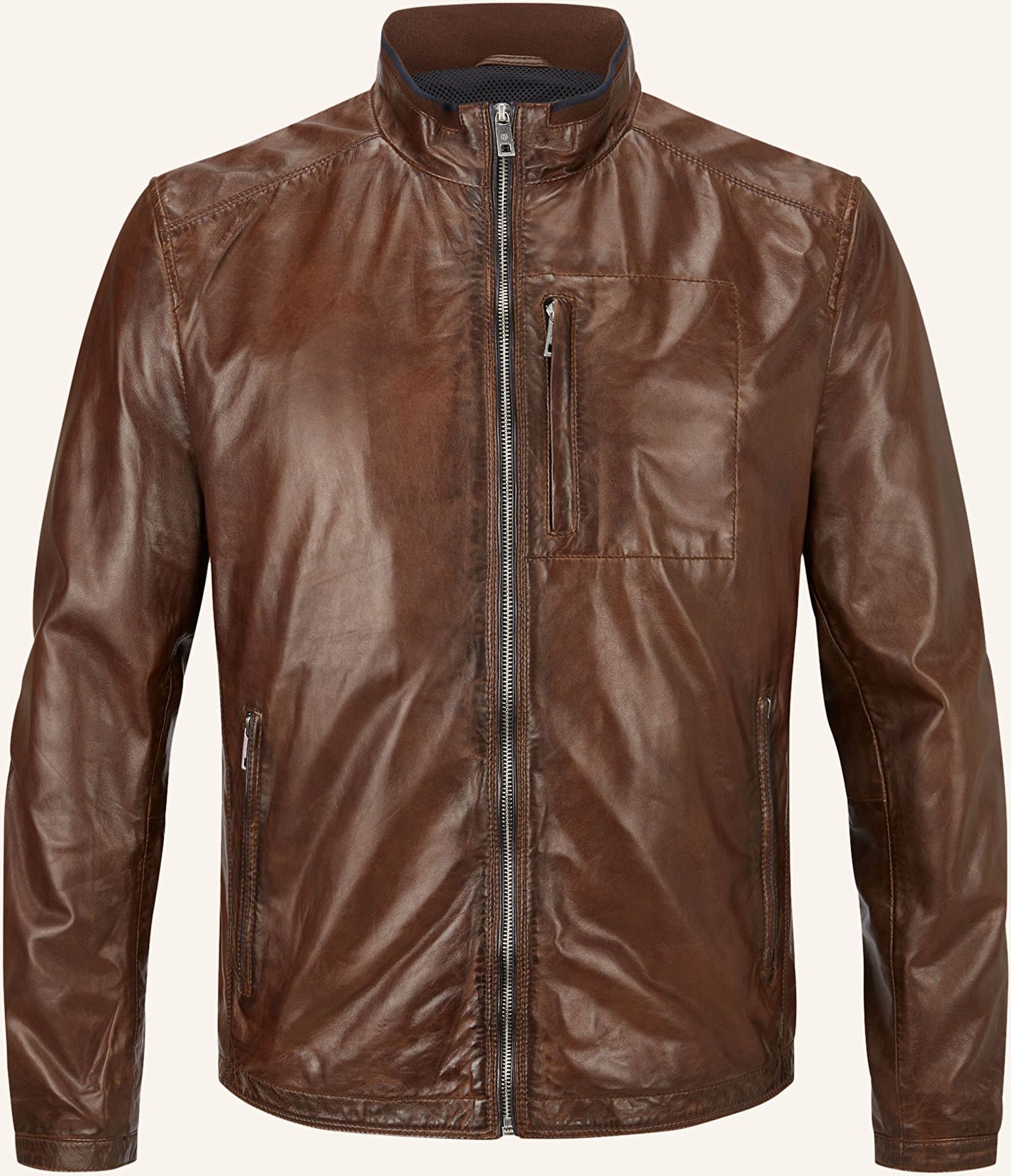 Thumbnail - Milestone Lederjacke Ms Jummper braun