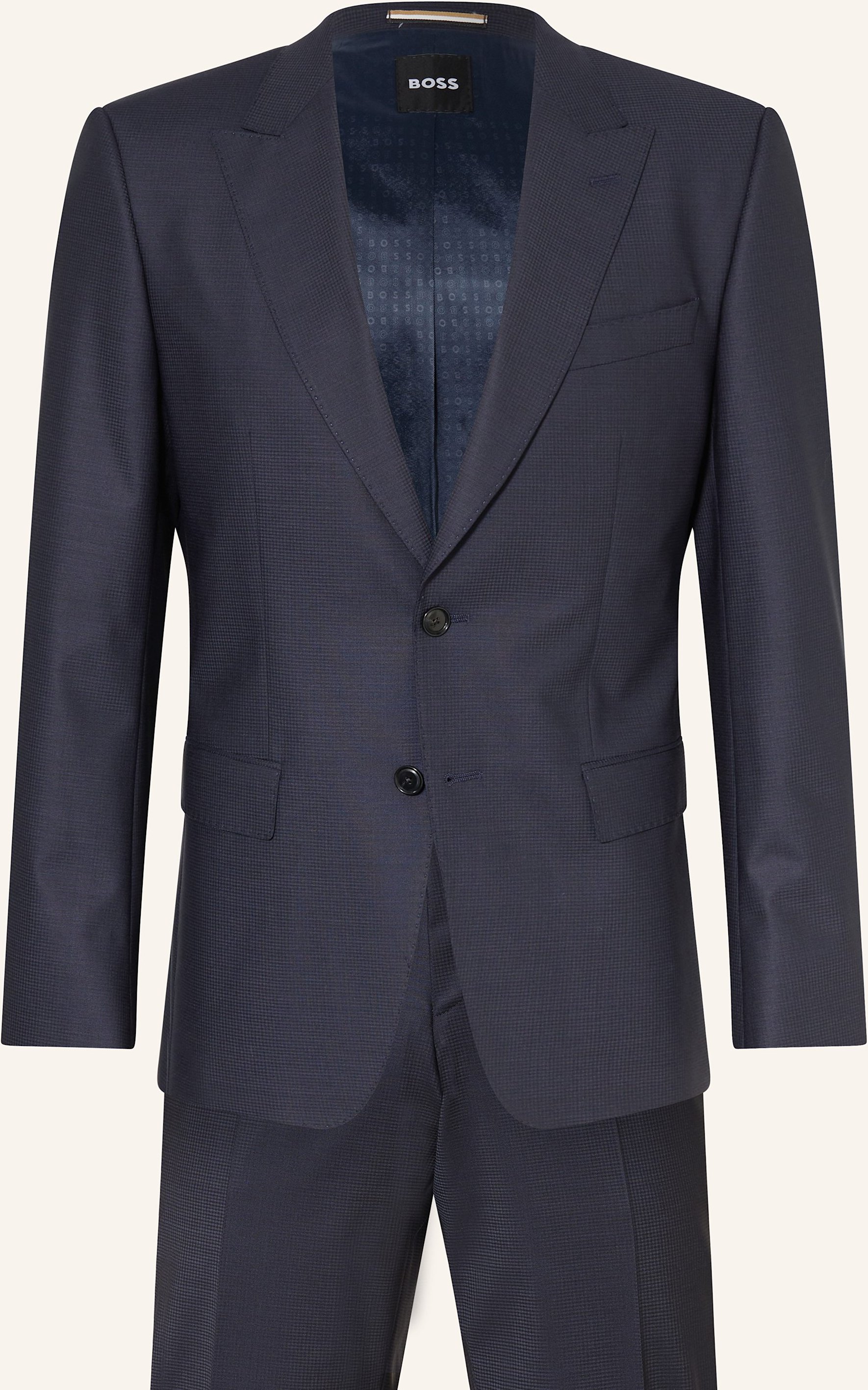 Boss Anzug Huge Slim Fit blau