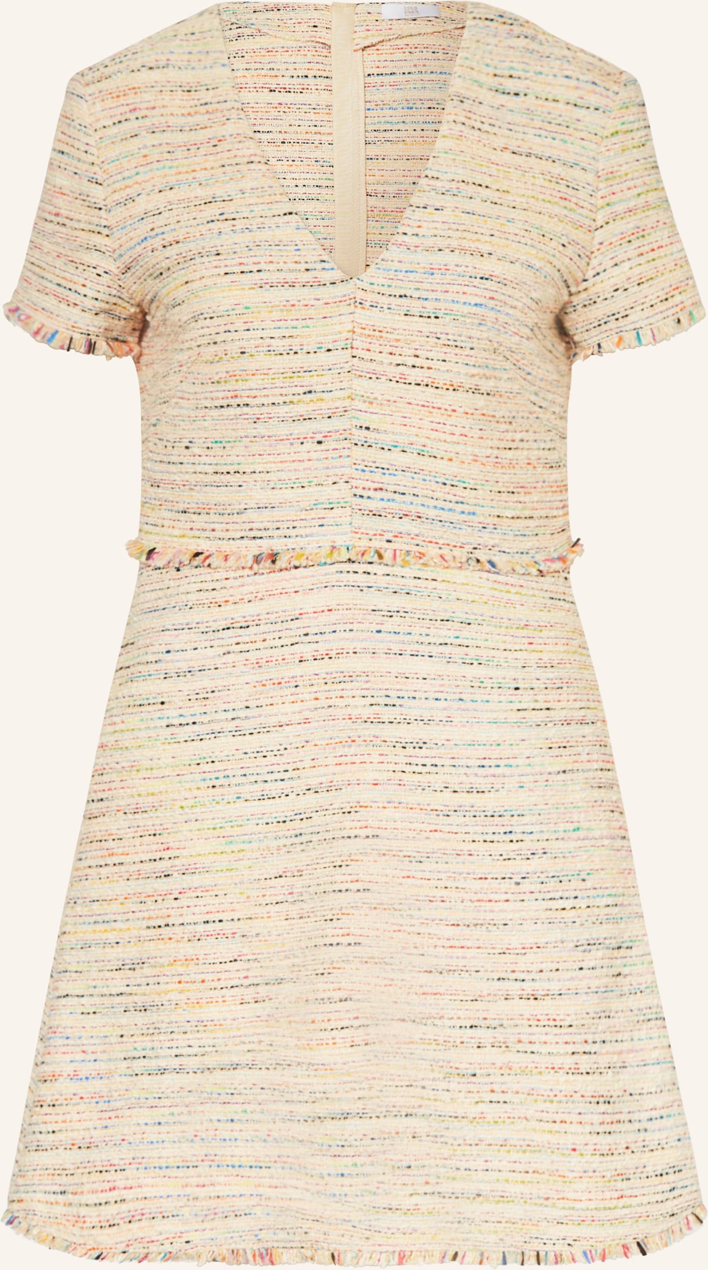 Riani Tweed-Kleid beige