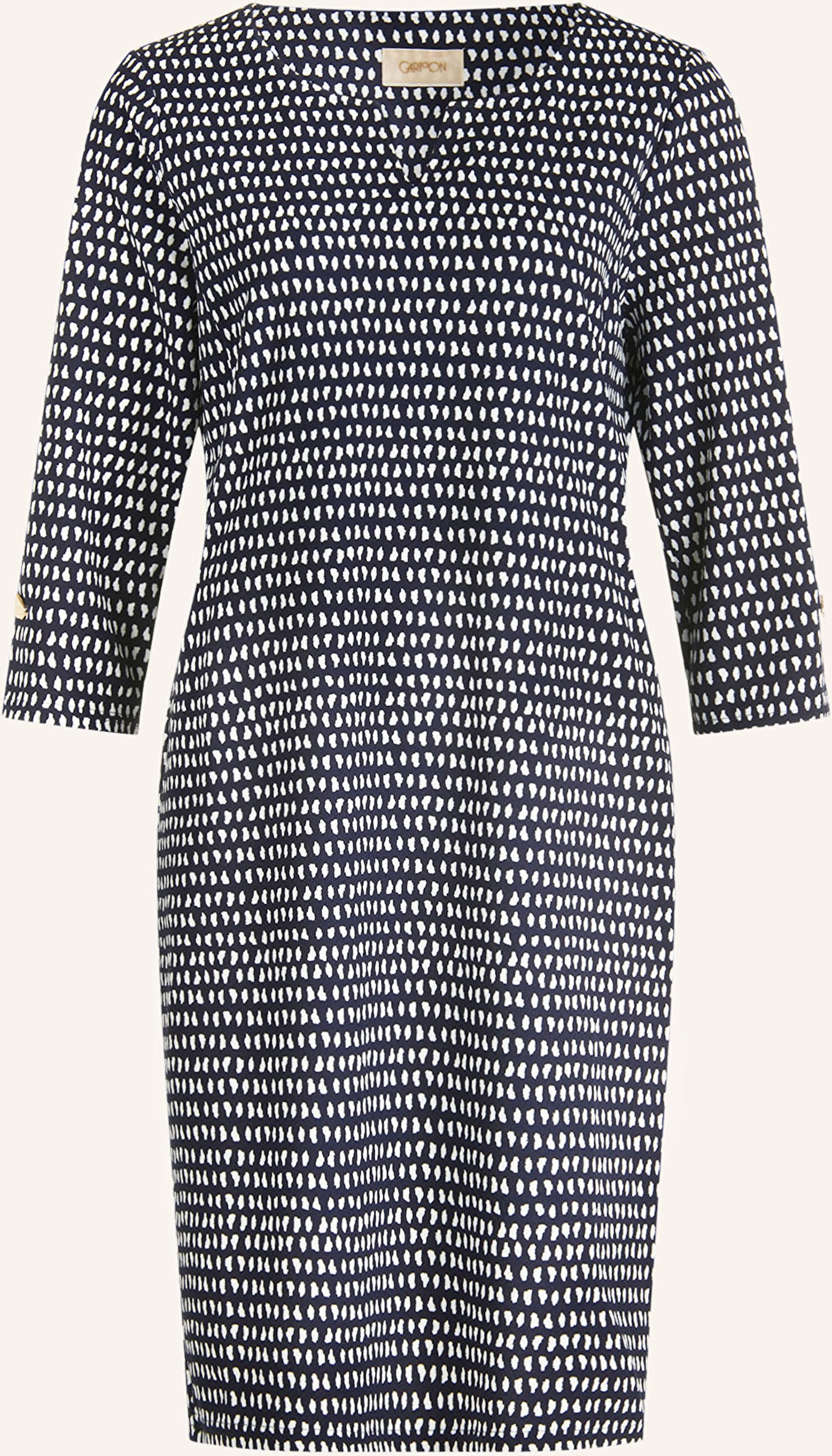 Cartoon Kleid Mit 3/4-Arm blau