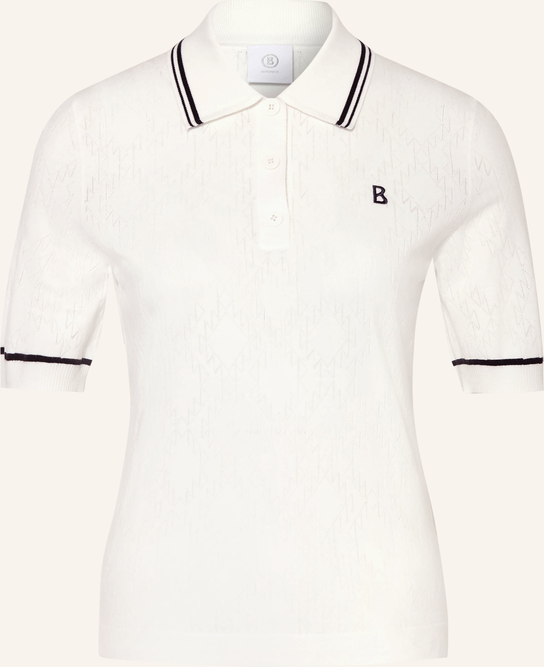 Bogner Strick-Poloshirt Mandy weiss