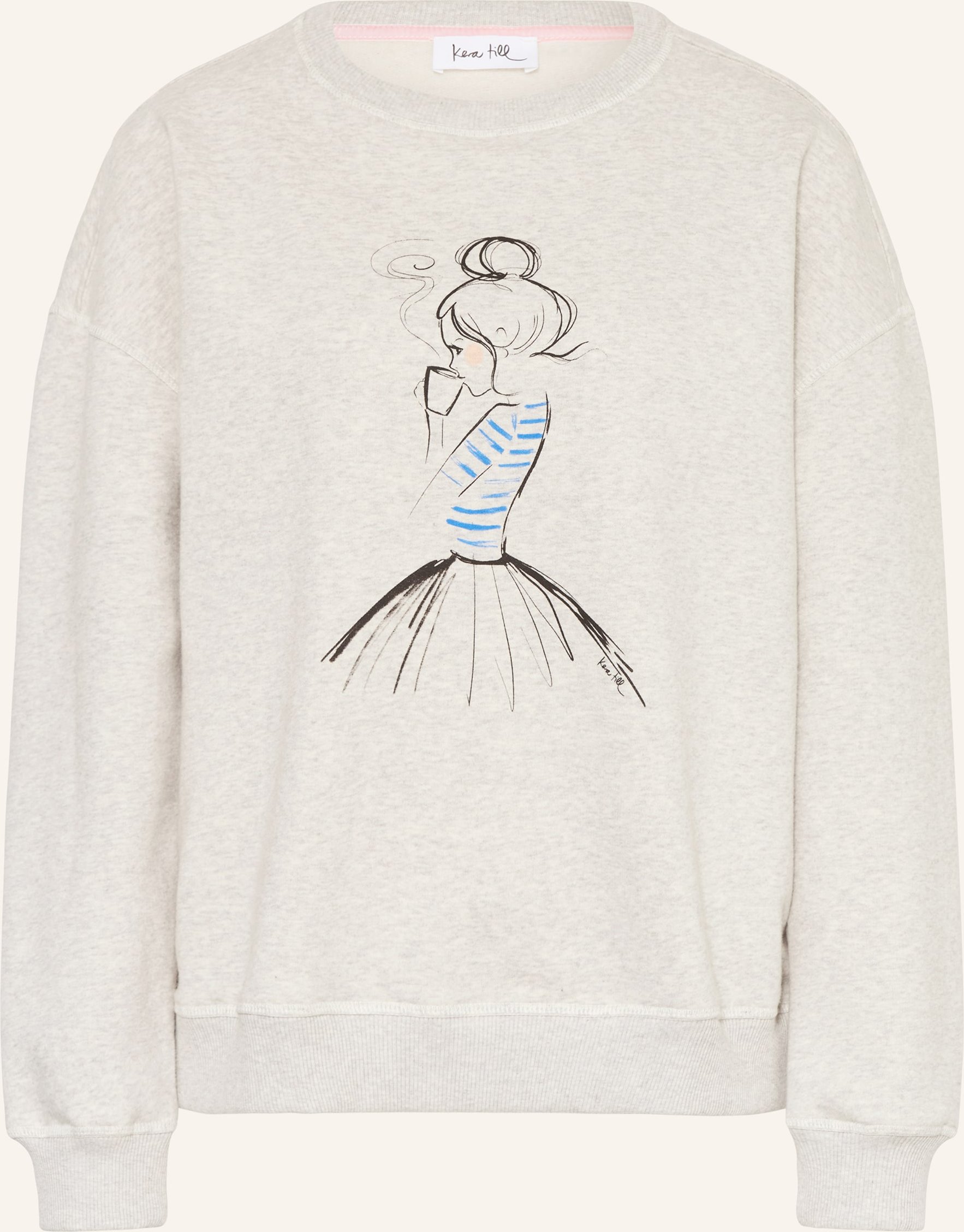 Kera Till Sweatshirt Coffee weiss