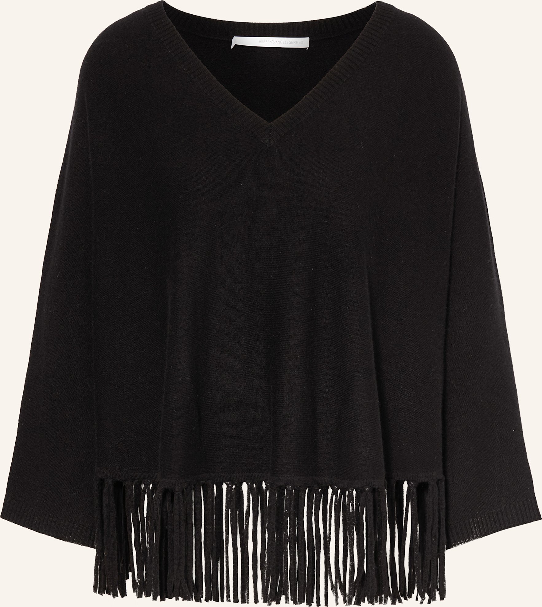 Herzen's Angelegenheit Poncho schwarz