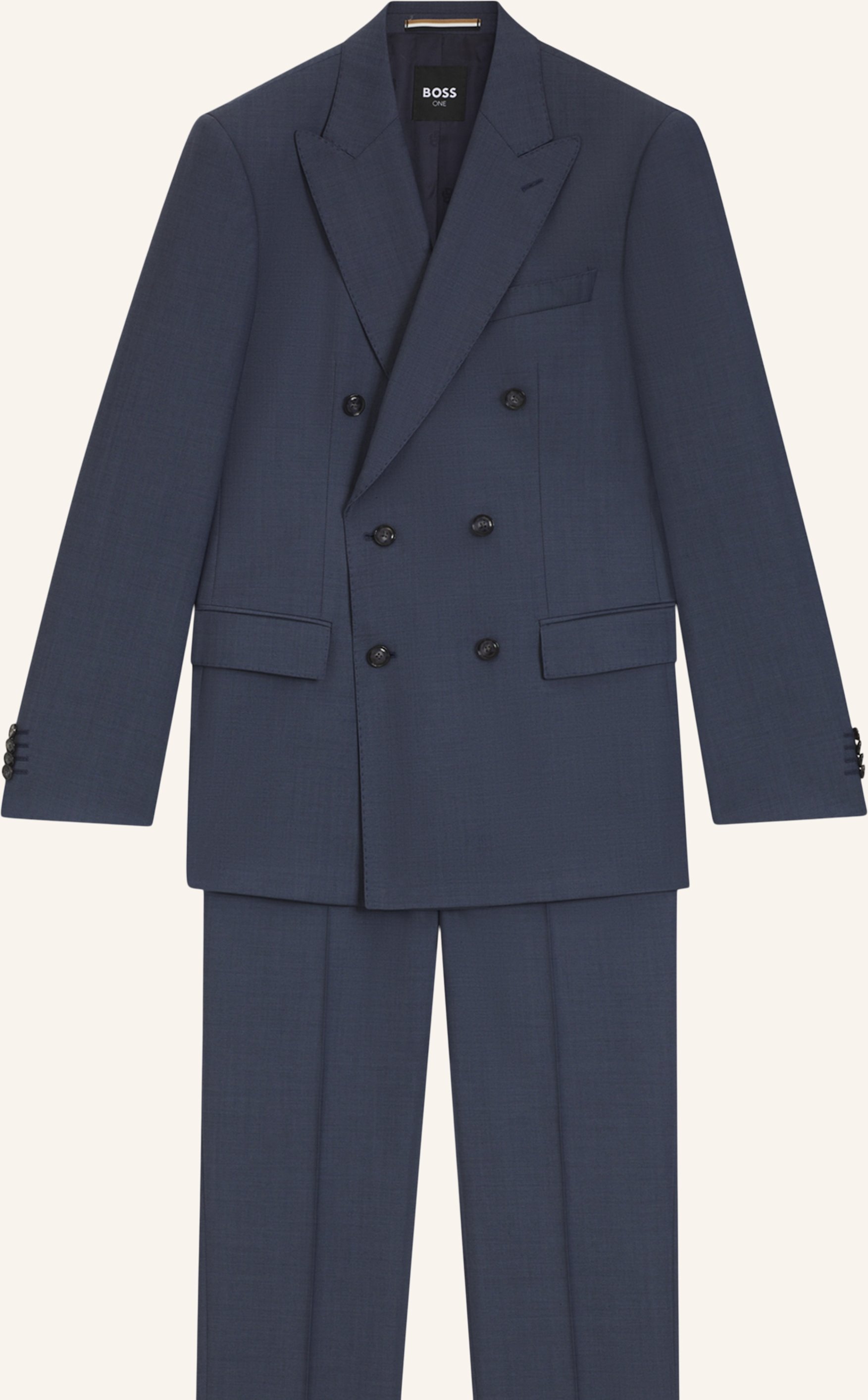 Boss Business Anzug H-Huge-2pcs-Db-254 Slim Fit blau