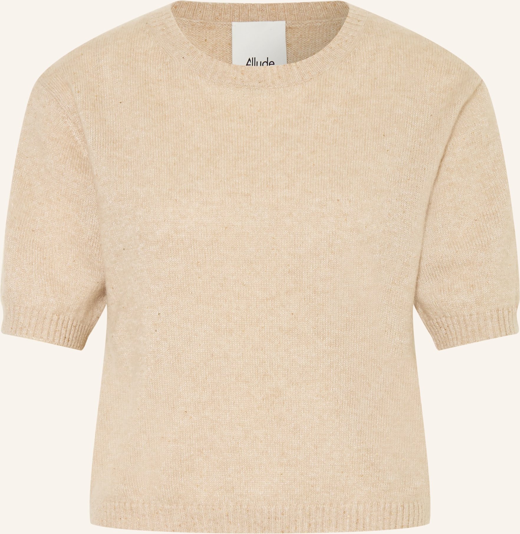 Allude Strickshirt Mit Cashmere Und Seide beige