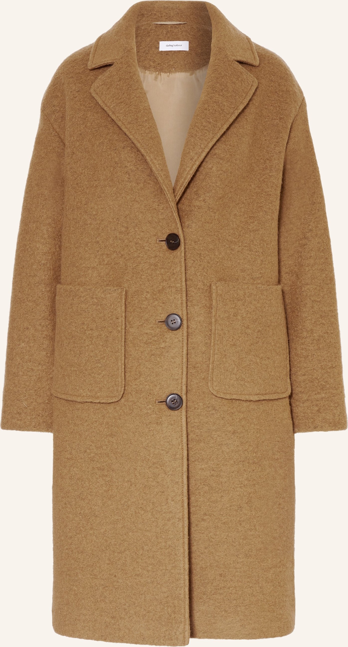Darling Harbour Wollmantel braun