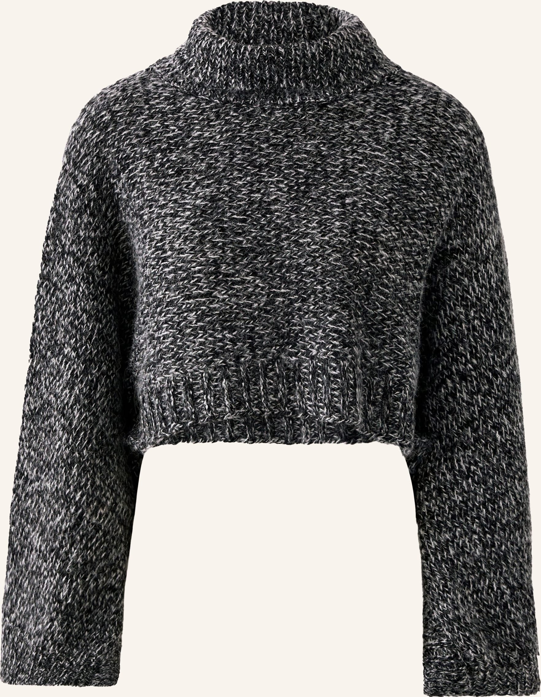 Oui Cropped-Pullover schwarz