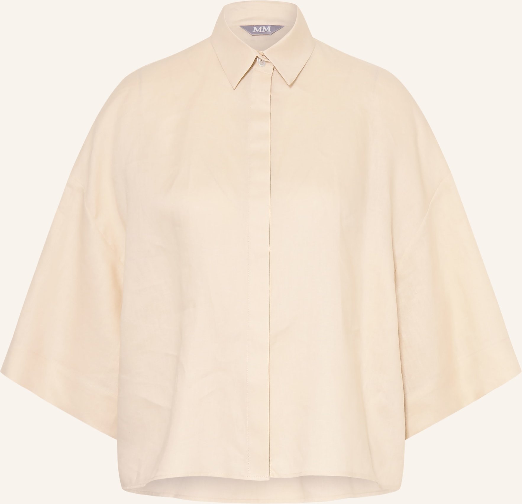 Mm By Max Mara Hemdbluse Rito Aus Leinen beige