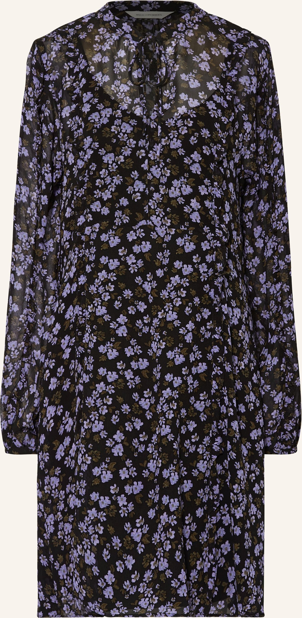 Msch Copenhagen Kleid Mschkasandra Mit Rüschenbesatz lila