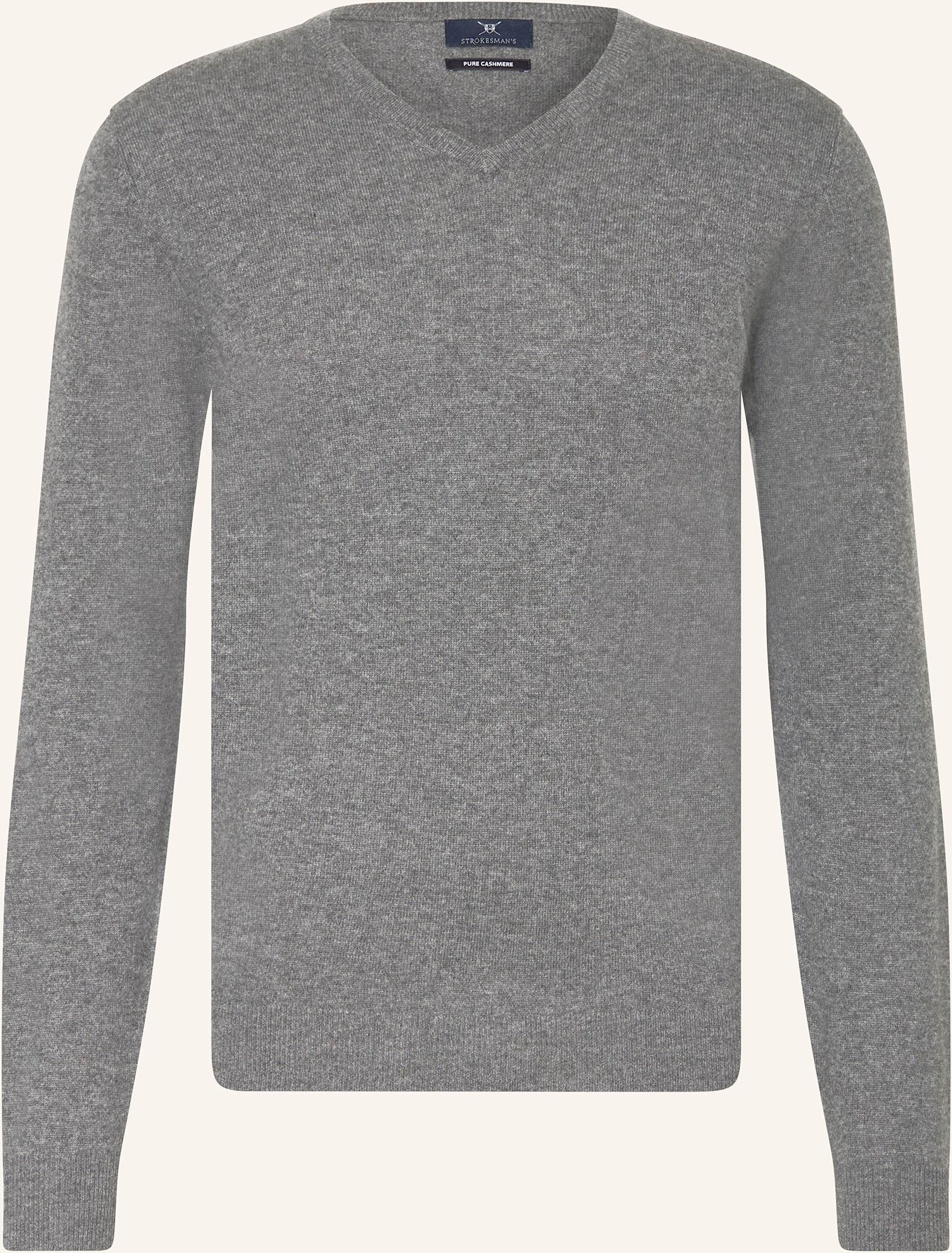 Strokesman's Cashmere-Pullover grau