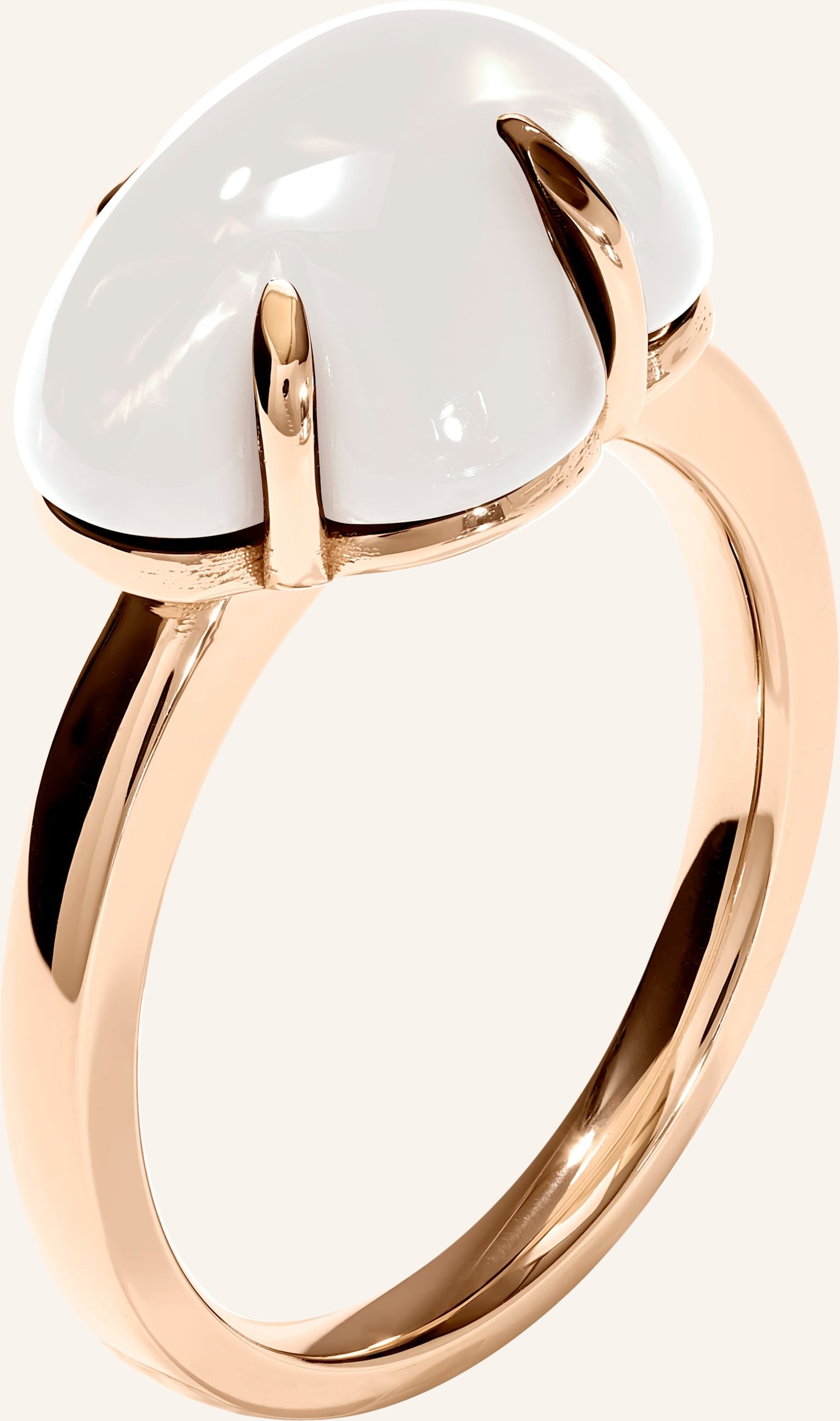 Vieri Ring Wolke Milchquarz rosegold