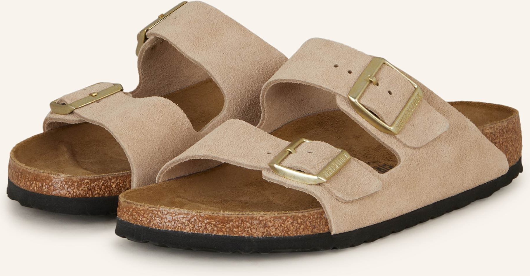 Thumbnail - Birkenstock Pantoletten Arizona Leve beige