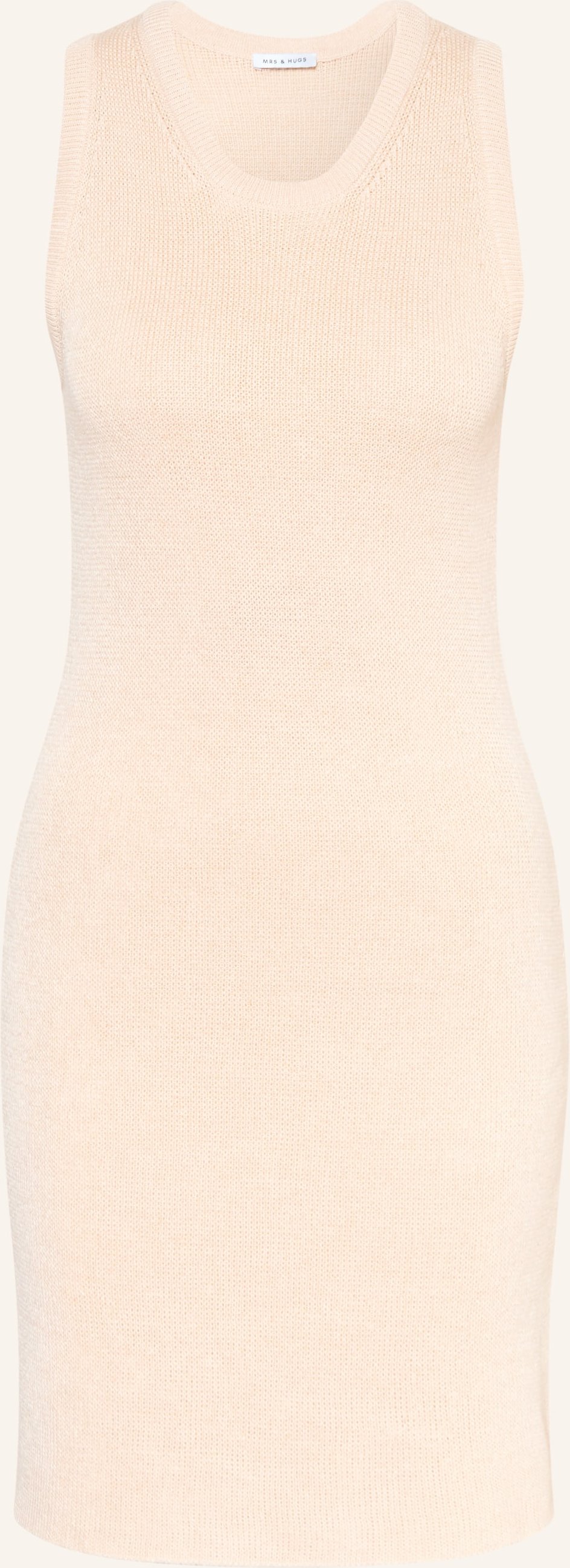 Mrs & Hugs Strickkleid beige