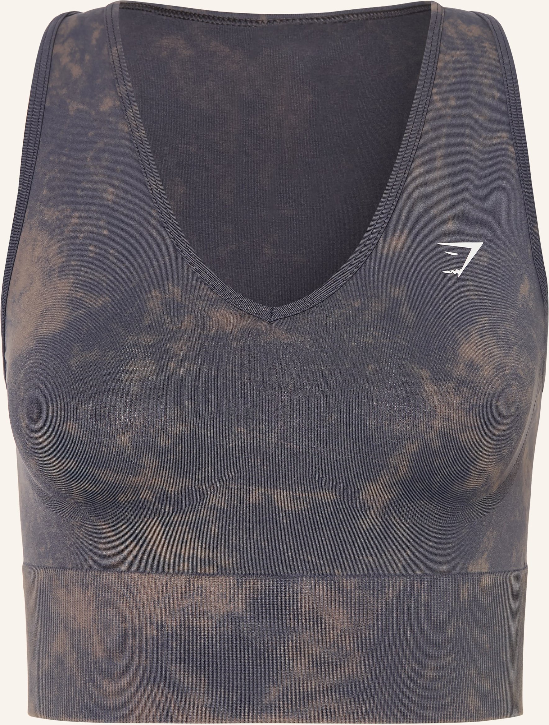 Gymshark Cropped-Top Everyday Seamless Washed grau