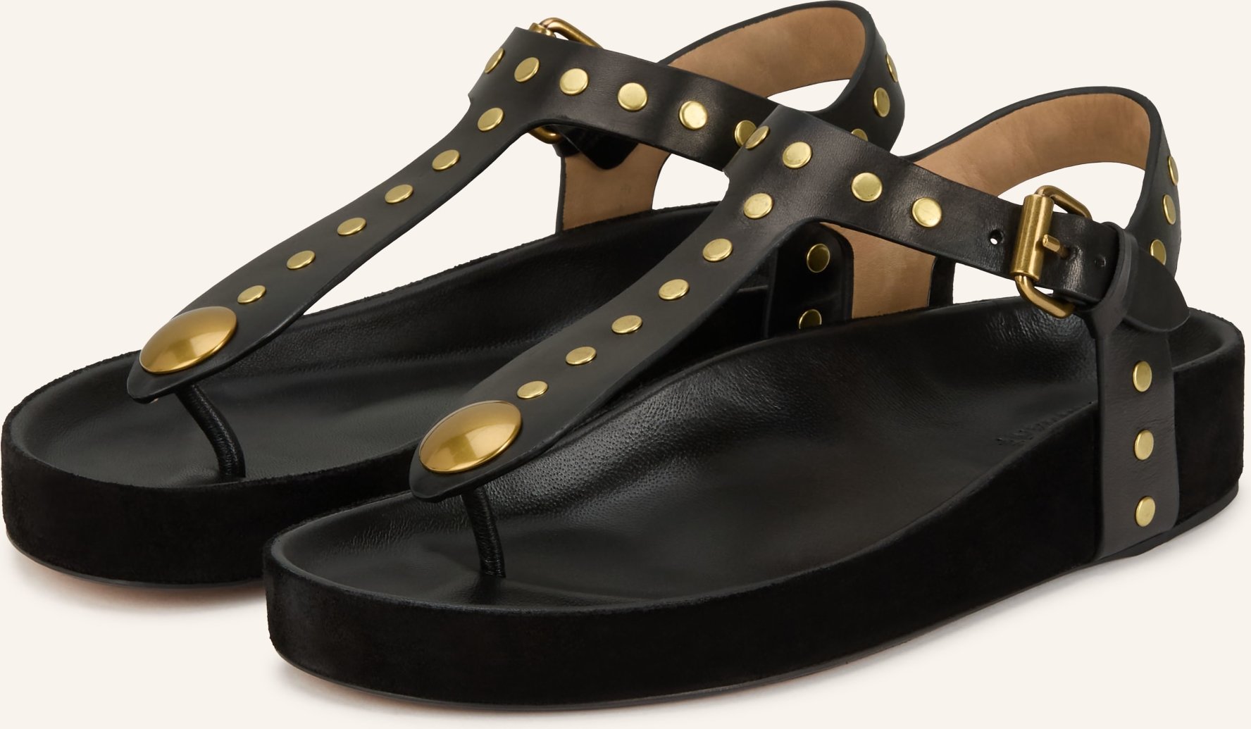 Isabel Marant Zehentrenner Mit Nieten schwarz