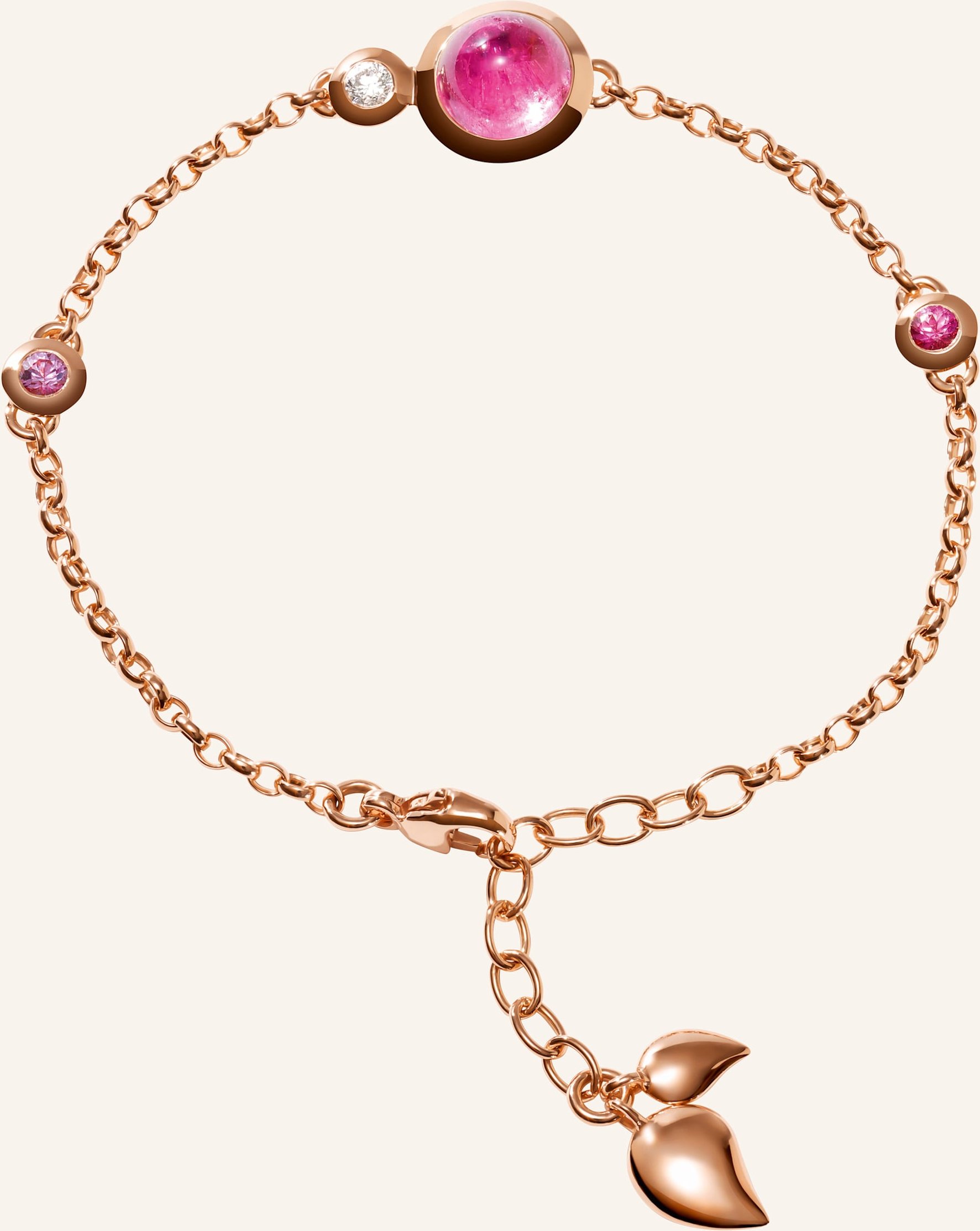 Tamara Comolli Armband Bracelet Bouton Mini Chain 'Blush' - Small/Medium 18k Roségold rosegold